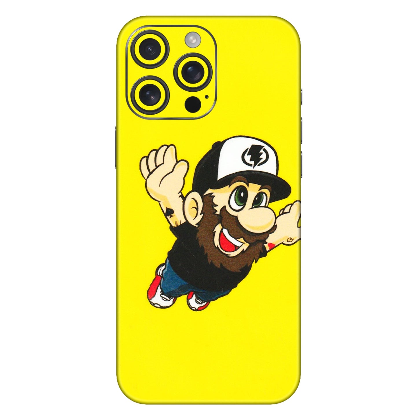 Apple iPhone Skins (All Models) - Flying Beardo - 3D Embossed Finish (L-60) iPhone 16 Pro Max