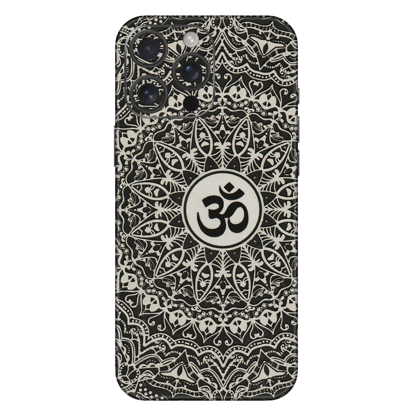 Apple iPhone Skins (All Models) - Aum Elegant Mandala - 3D Embossed Finish (L-62) iPhone 16 Pro Max