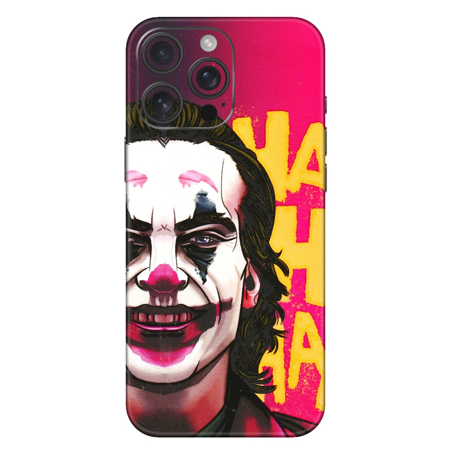 Apple iPhone Skins (All Models) - Joker Evil Laugh - 3D Embossed Finish (L-97) iPhone 16 Pro Max