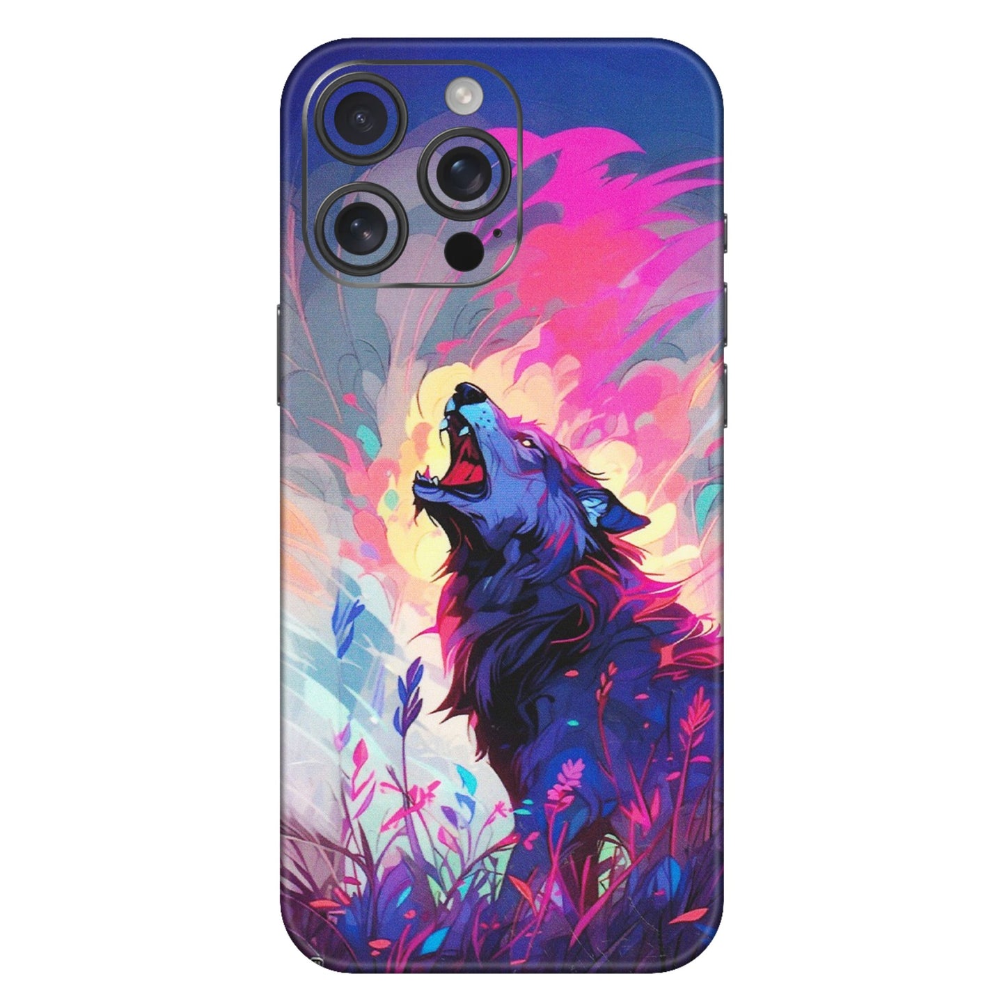 Apple iPhone Skins (All Models) - New Wild Wolf Abstract - Matte Finish (M-125) iPhone 16 Pro Max
