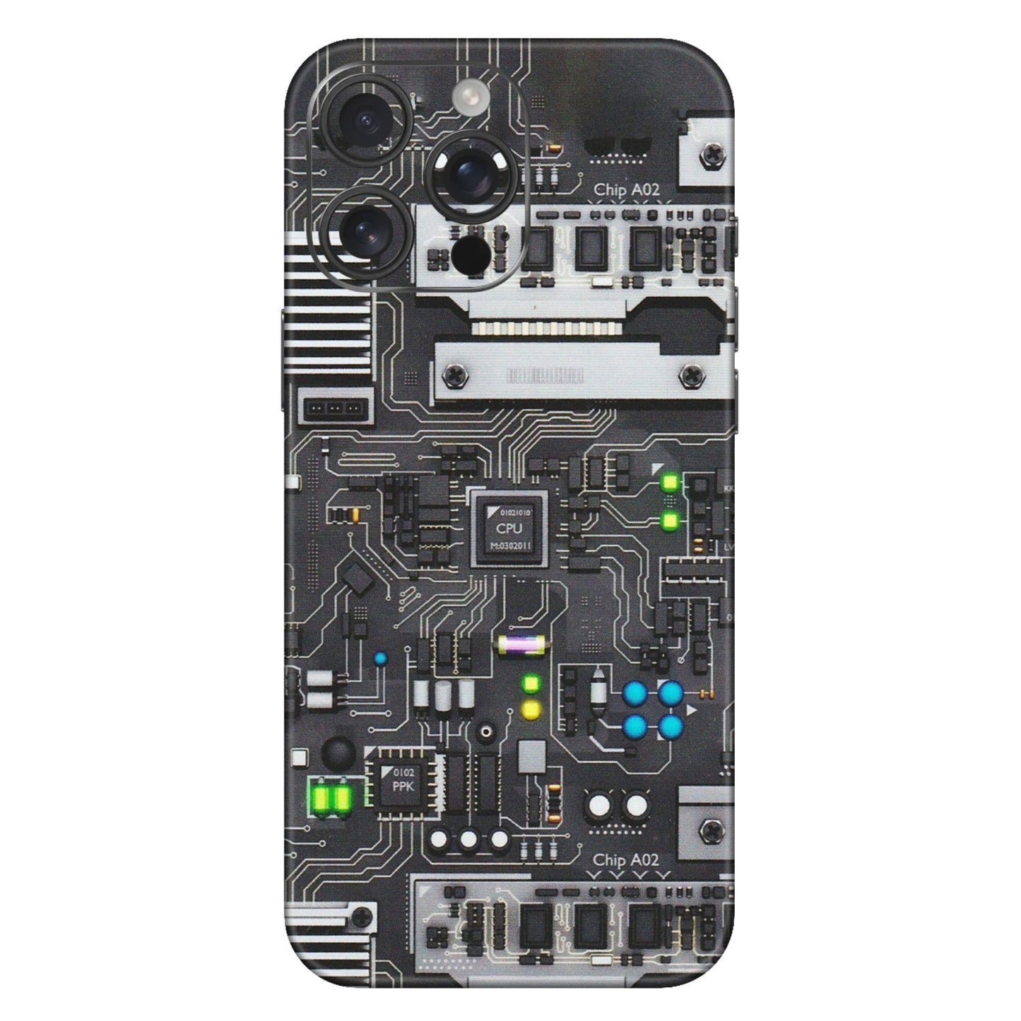 Apple iPhone Skins (All Models) - Motherboard Internals - Matte Finish (M-135) iPhone 16 Pro Max