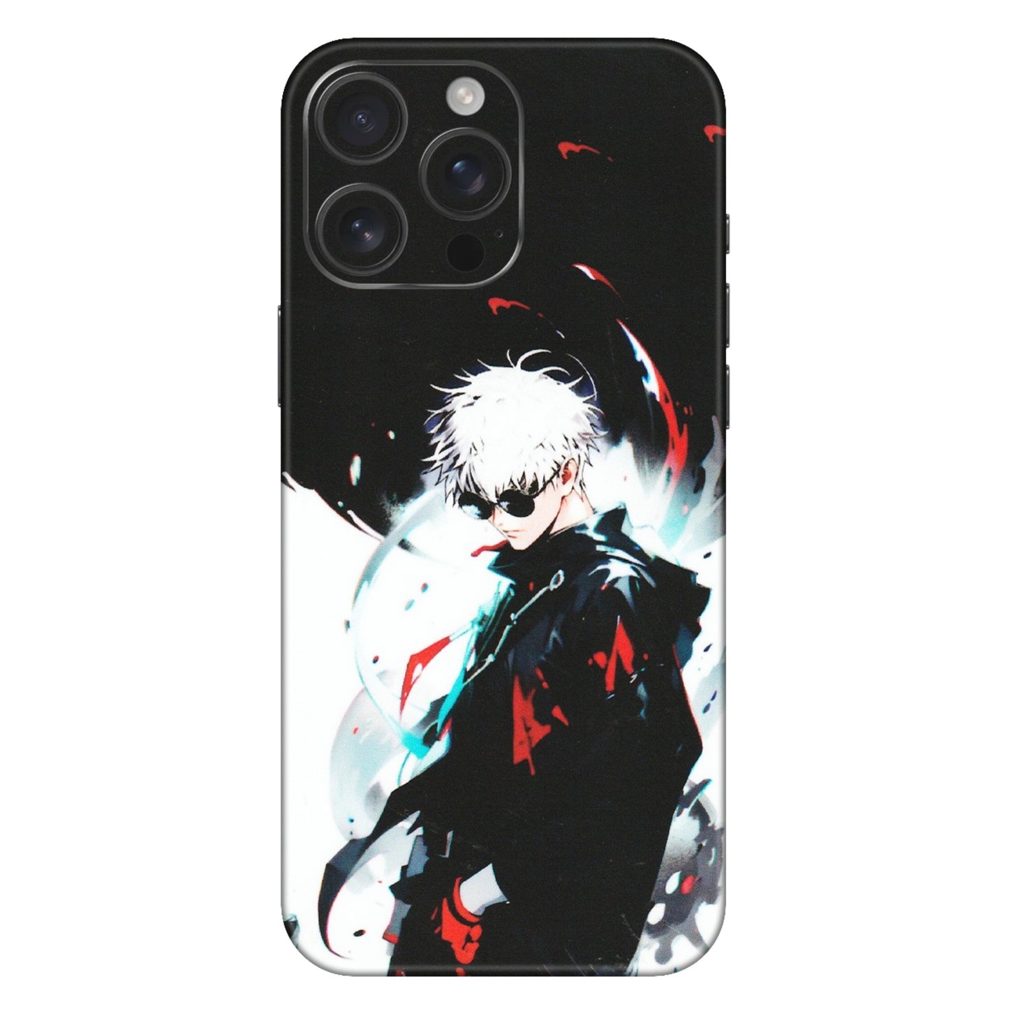 Apple iPhone Skins (All Models) - Gojo Powerful Charater Kaisen Anime - Matte Finish (M-144) iPhone 16 Pro Max
