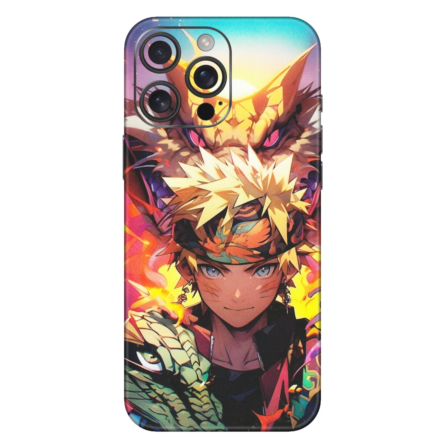 Apple iPhone Skins (All Models) - Angry Naruto Anime - Matte Finish (M-148) iPhone 16 Pro Max