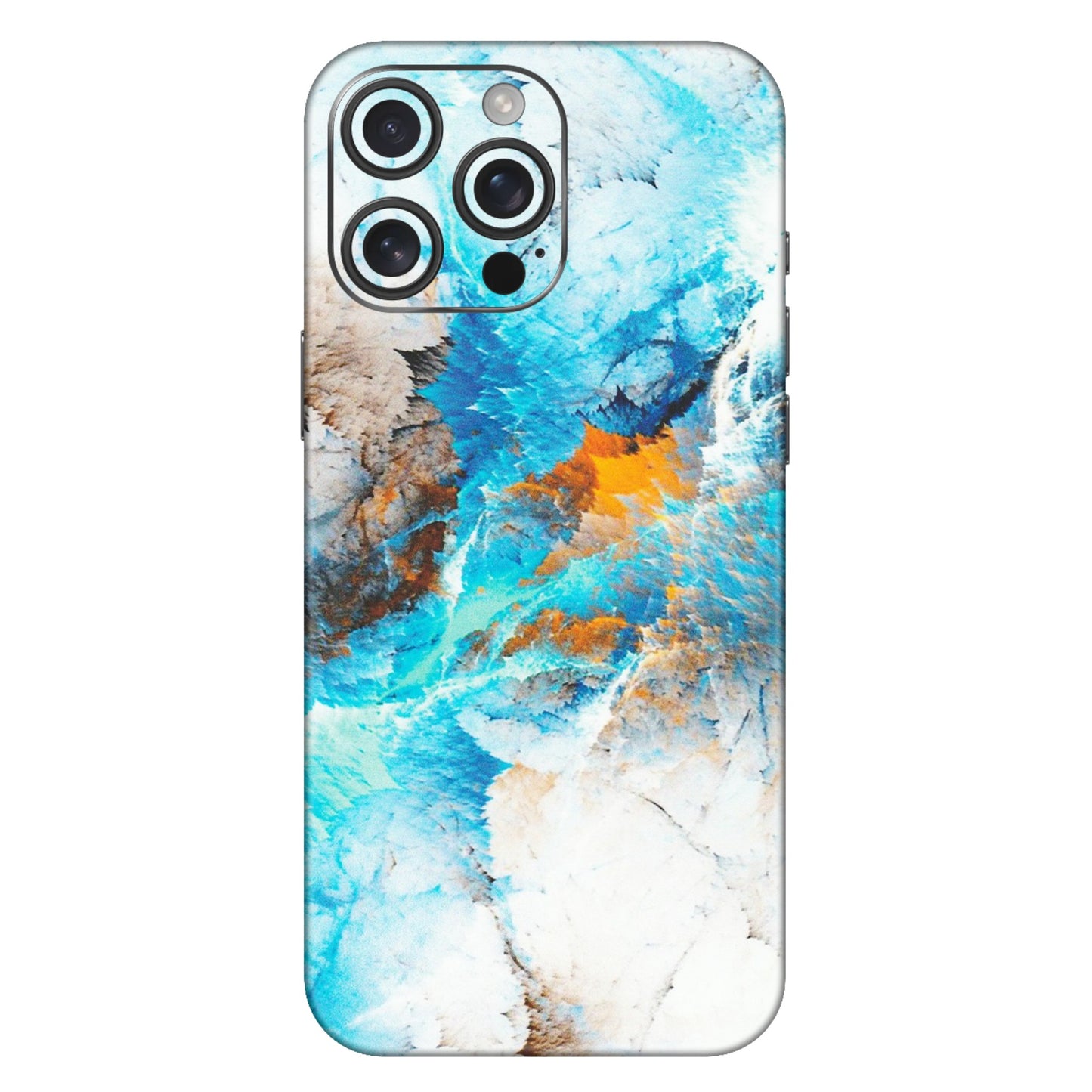 Apple iPhone Skins (All Models) - Blue Waves Abstract - Matte Finish (M-19) iPhone 16 Pro Max