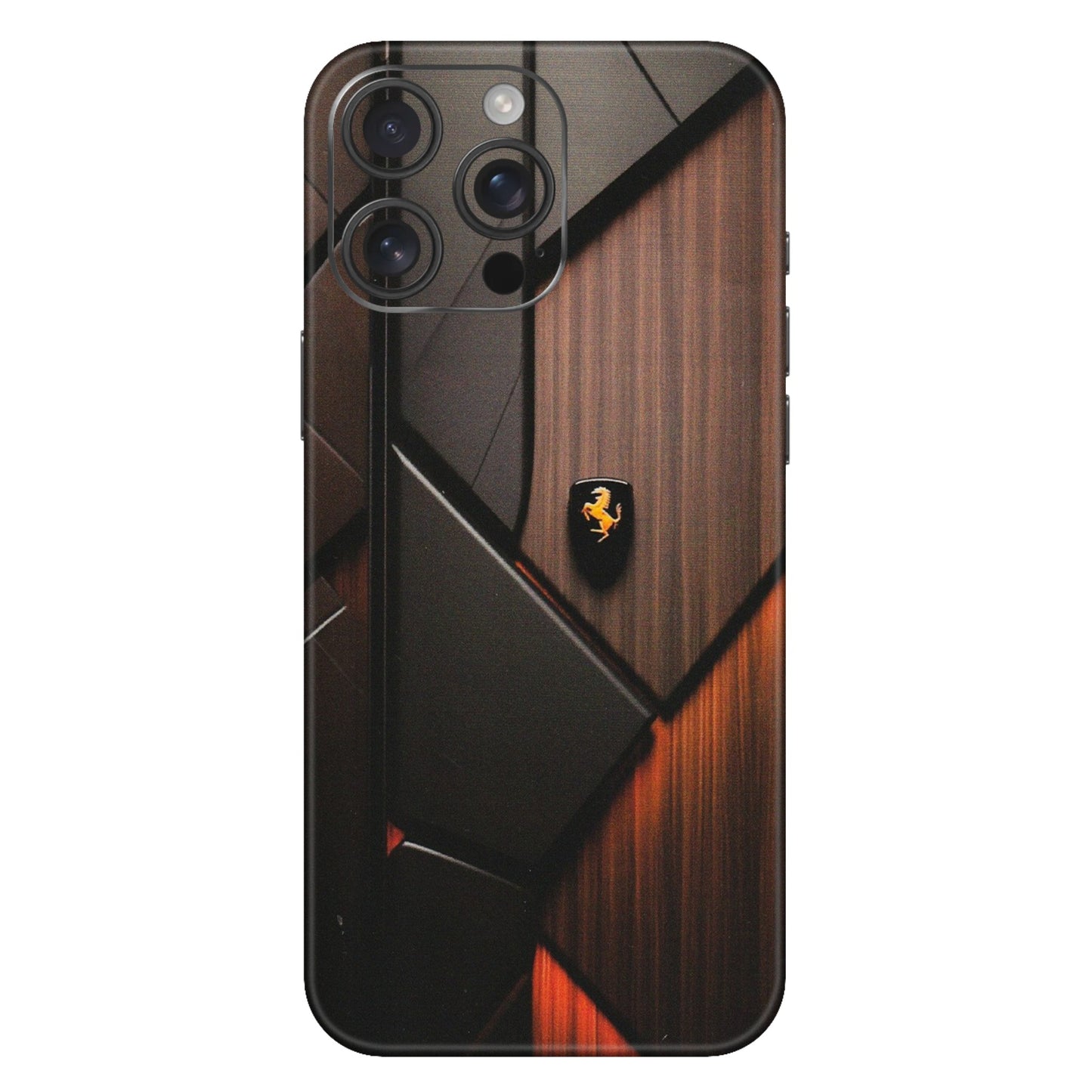Apple iPhone Skins (All Models) - Lambo Beauty Wood Pattern Sober - Matte Finish (M-51) iPhone 16 Pro Max