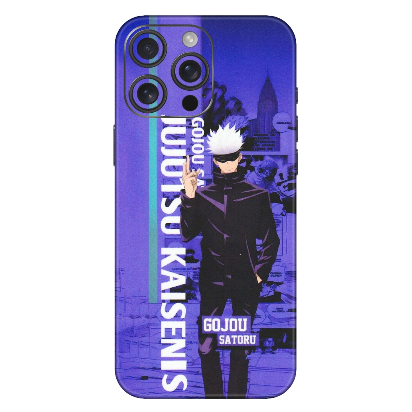 Apple iPhone Skins (All Models) - Jujutsu Kaisen Gojo - Matte Finish (M-05) iPhone 16 Pro Max
