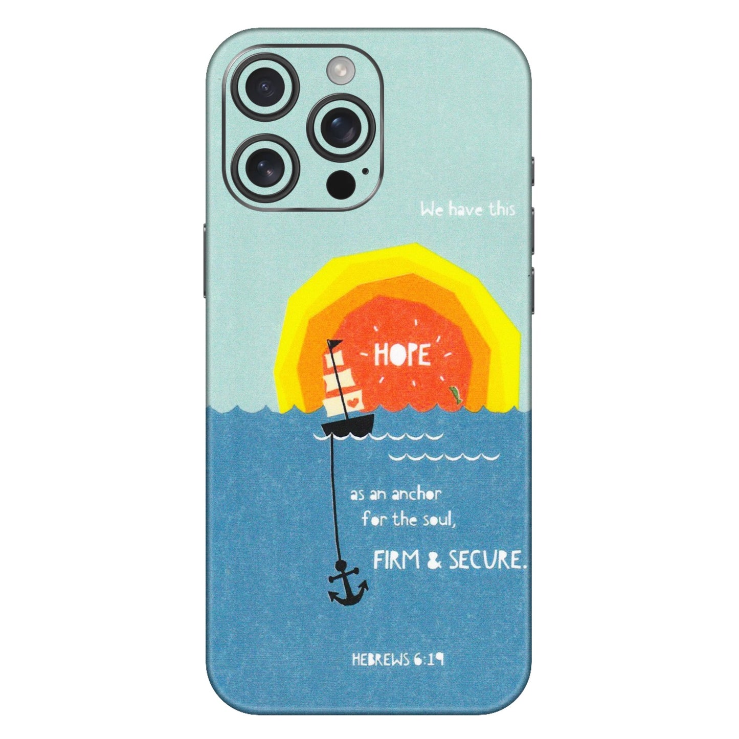 Apple iPhone Skins (All Models) - A Beautiful Sunset of Hope - Matte Finish (M-75) iPhone 16 Pro Max