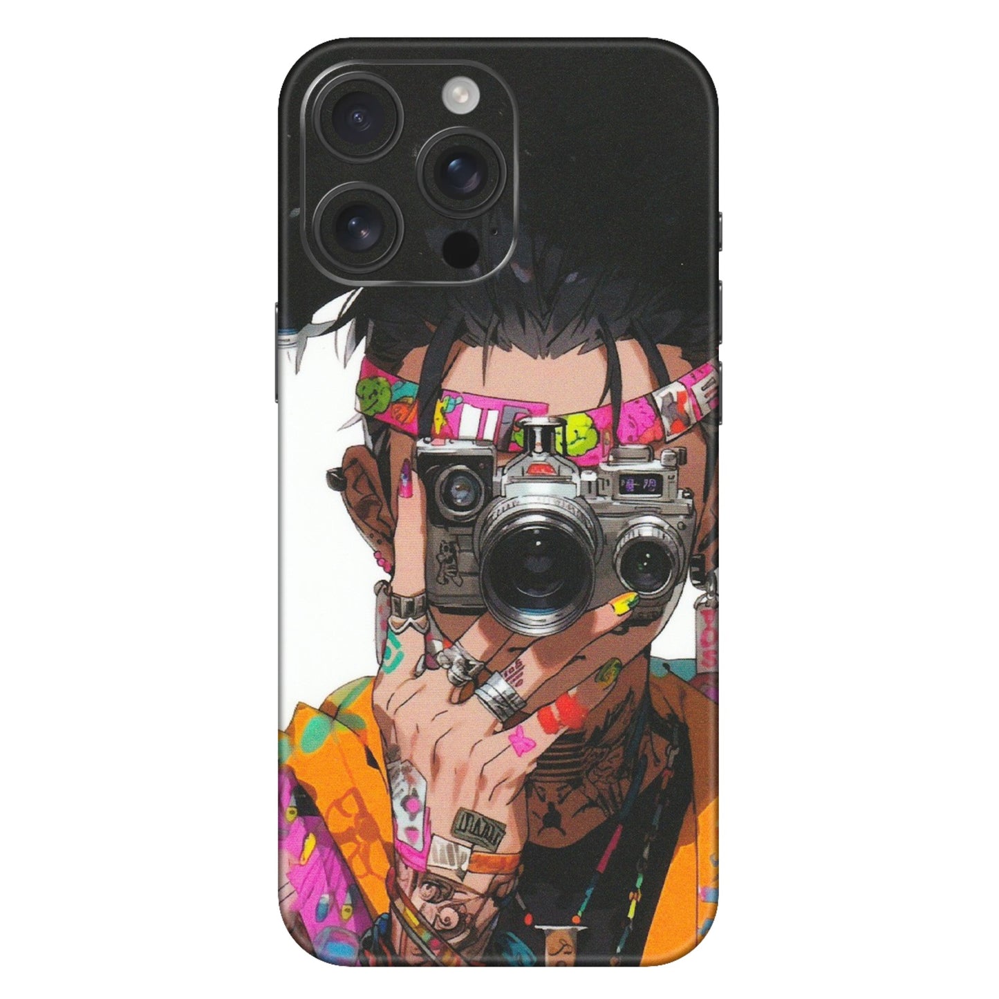 Apple iPhone Skins (All Models) - Camera Lover Girl - Matte Finish (M-09) iPhone 16 Pro Max