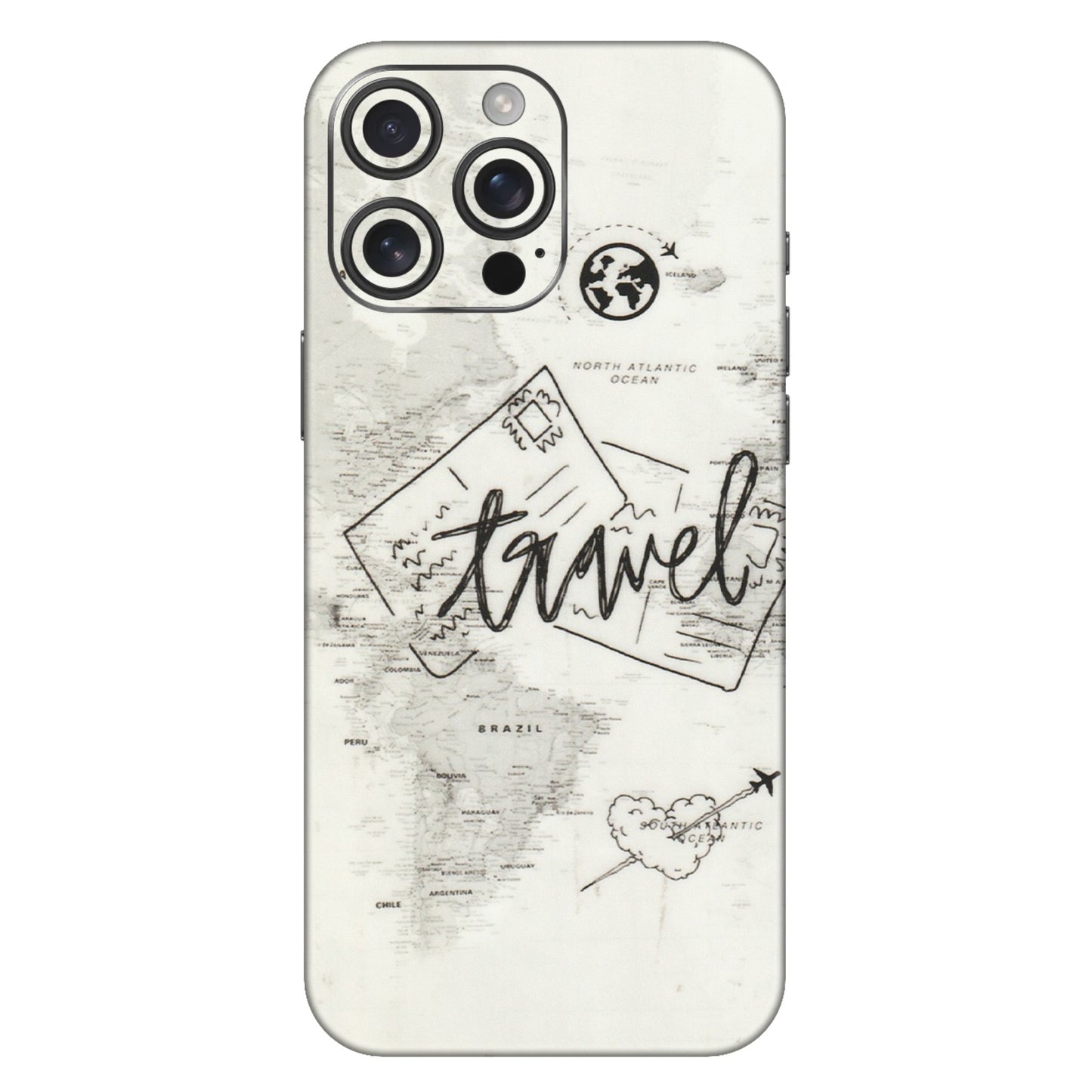 Apple iPhone Skins (All Models) - Travel Ticket - Transparent Finish (T-06) iPhone 16 Pro Max