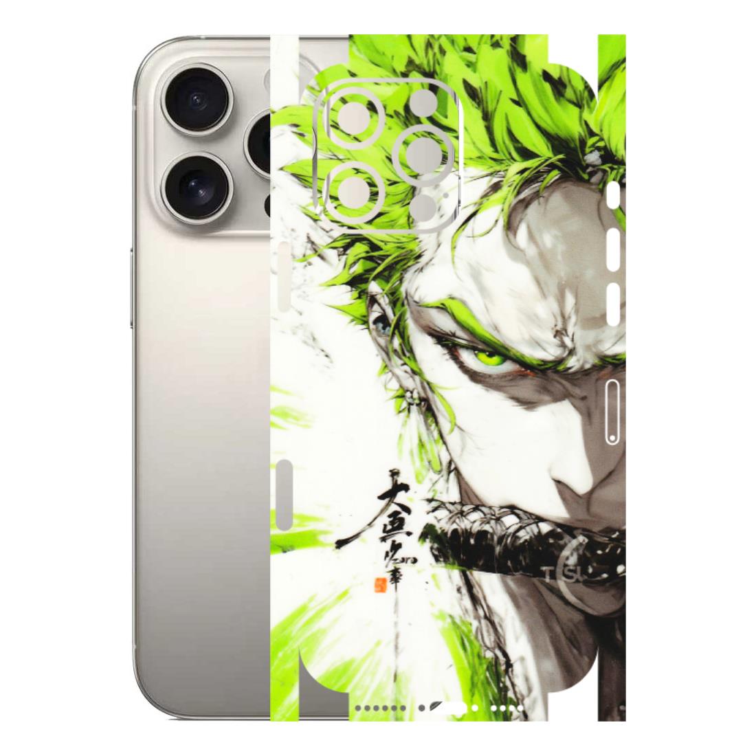 Apple iPhone Skins (All Models) - Roro Taku Anime - Transparent Finish (T-18) iPhone 16 Pro Max