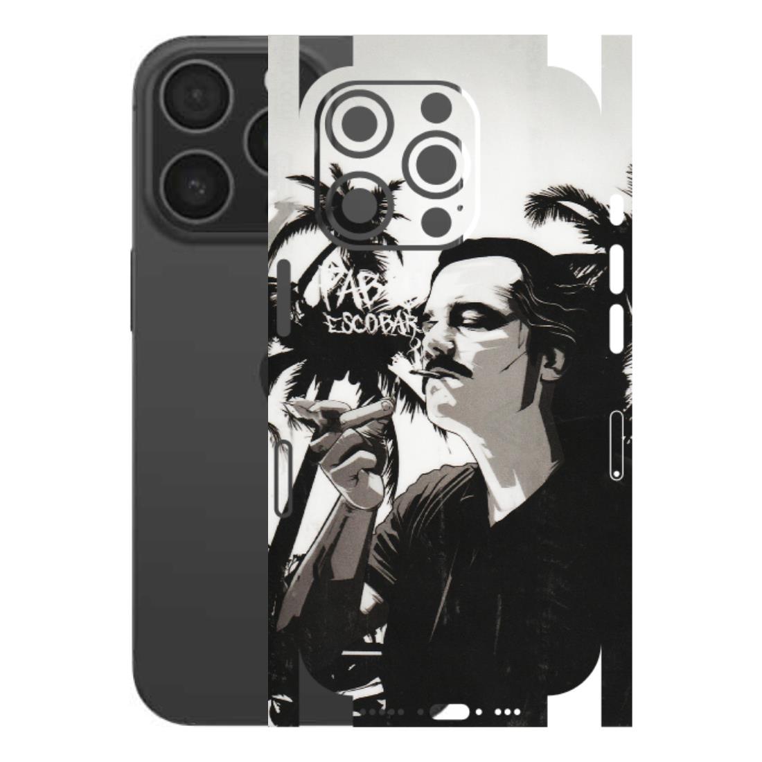 Apple iPhone Skins (All Models) - Pab Escobar - Transparent Finish (T-05) iPhone 16 pro