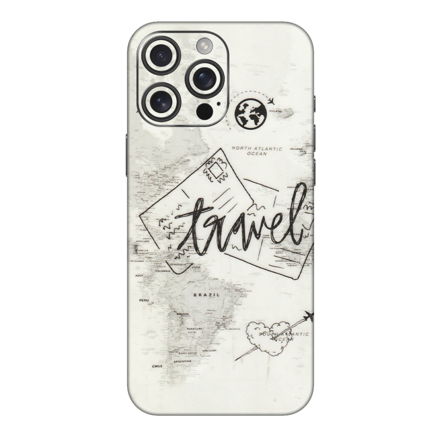 Apple iPhone Skins (All Models) - Travel Ticket - Transparent Finish (T-06) iPhone 16 pro