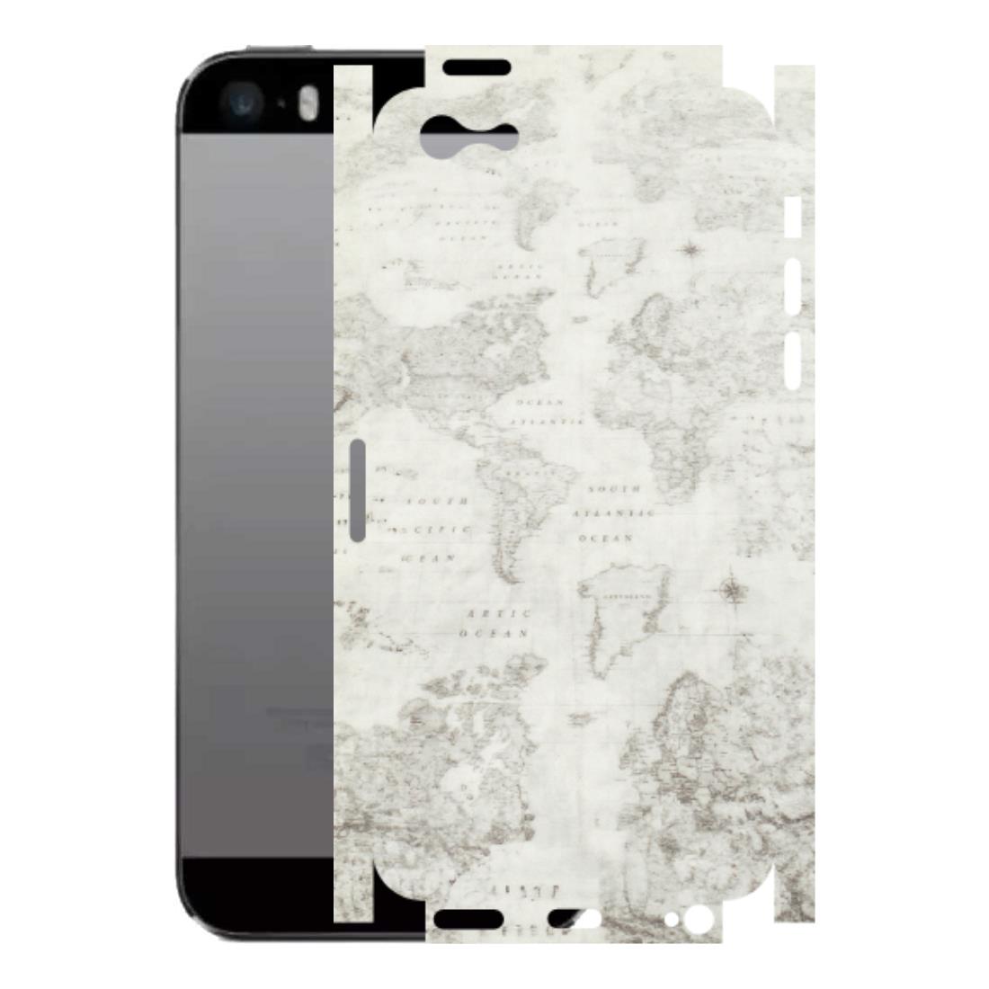 Apple iPhone Skins (All Models) - World Travel Map - Transparent Finish (T-04) iPhone 5