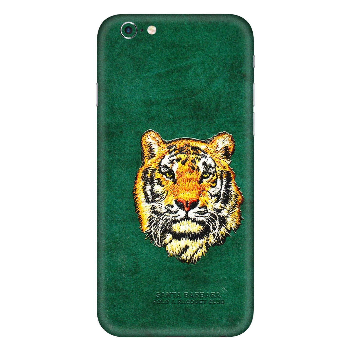 Apple iPhone Skins (All Models) - Leather Feel Tiger - 3D Embossed Finish (L-111) iPhone 6S Plus
