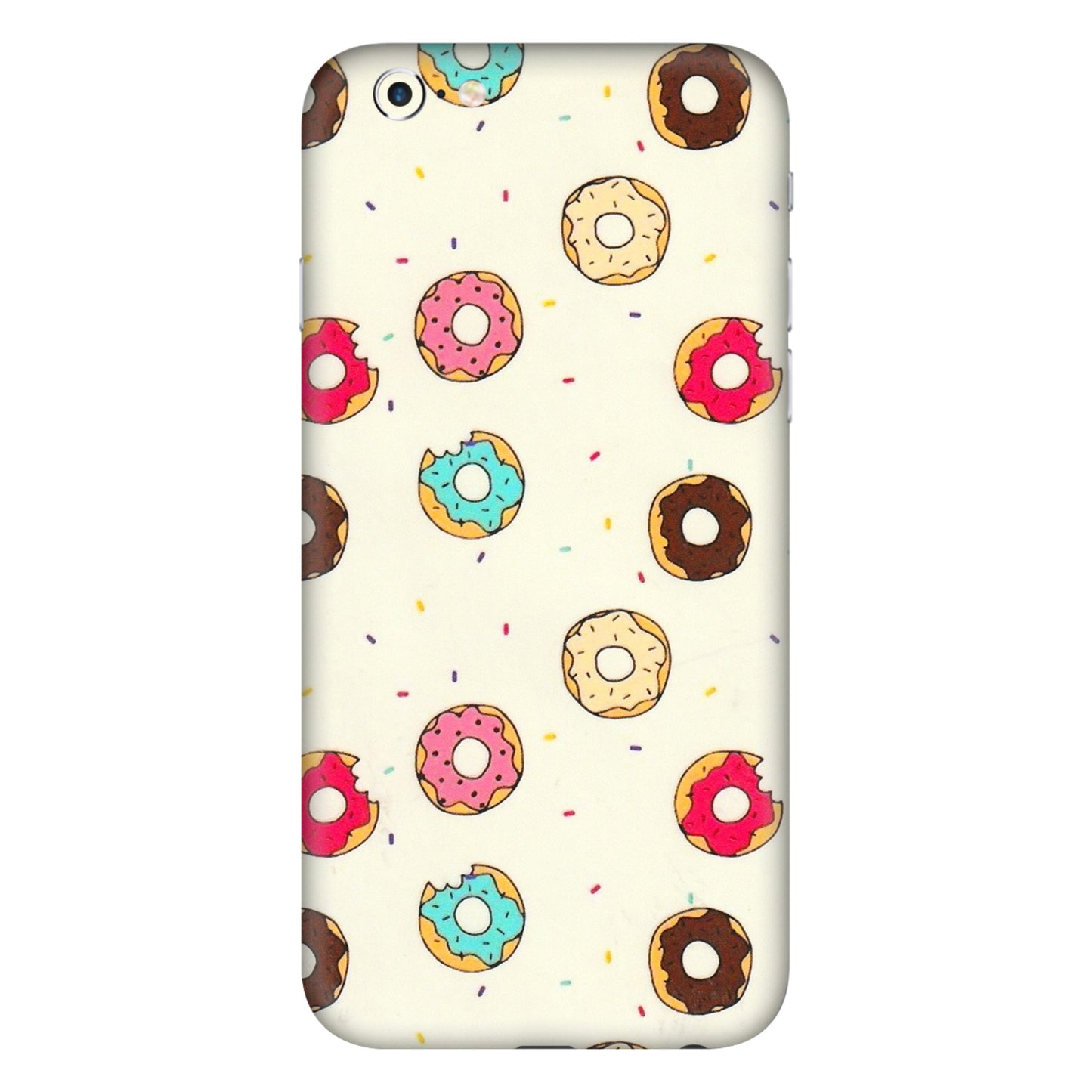 Apple iPhone Skins (All Models) - Mini Donuts Doodle Art - 3D Embossed Finish (L-122) iPhone 6S Plus