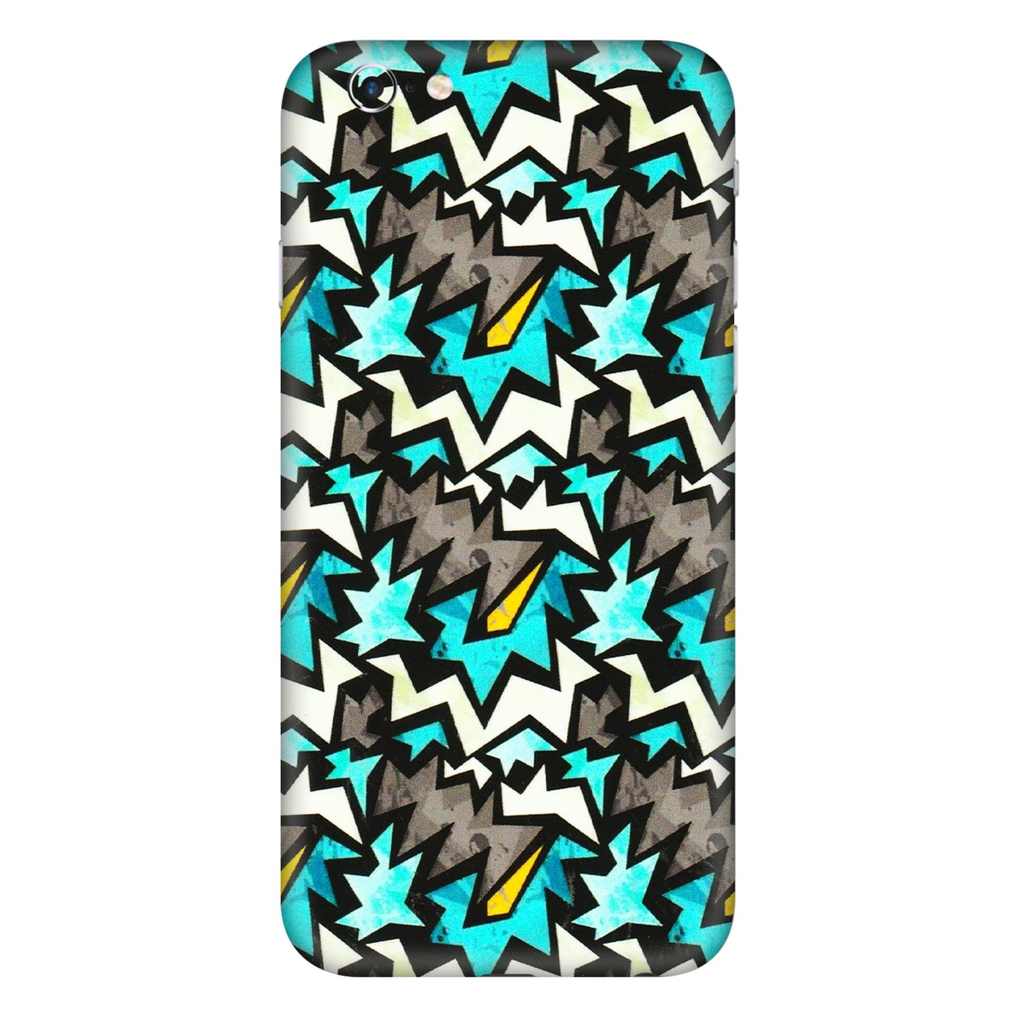 Apple iPhone Skins (All Models) - Funky Zig Zag - 3D Embossed Finish (L-223) iPhone 6S Plus