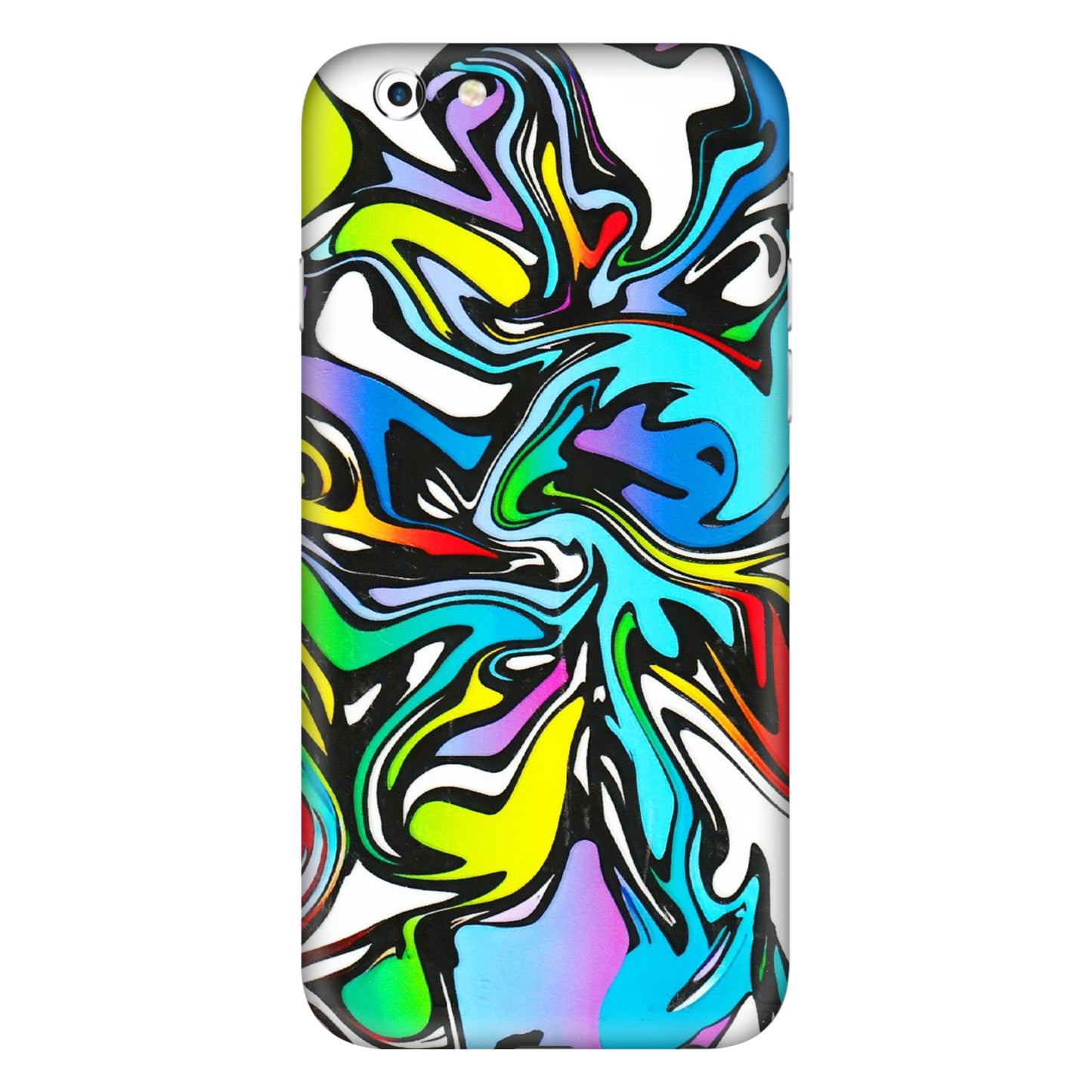 Apple iPhone Skins (All Models) - Abstract Colour Paints - 3D Embossed Finish (L-271) iPhone 6S Plus