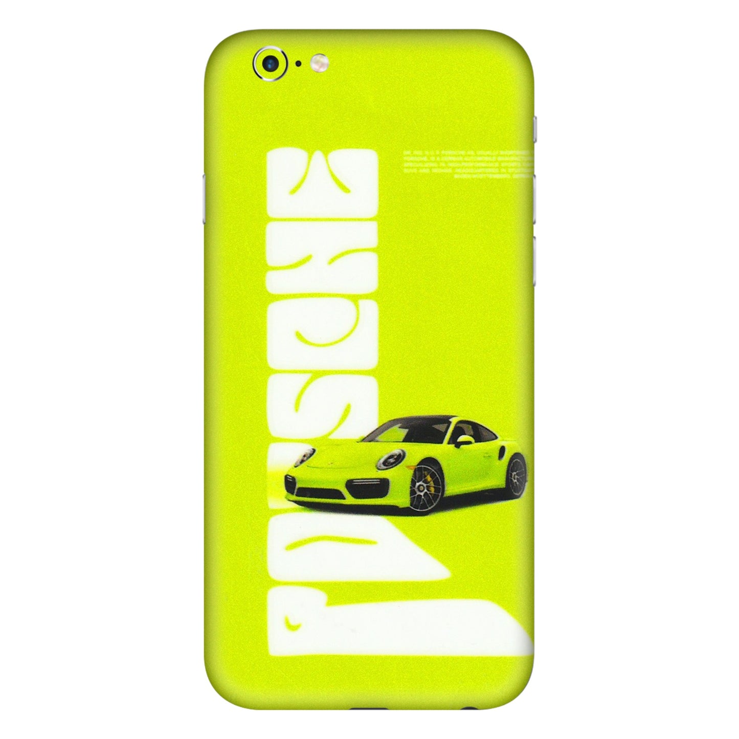 Apple iPhone Skins (All Models) - Lime Green Porche - 3D Embossed Finish (L-30) iPhone 6S Plus