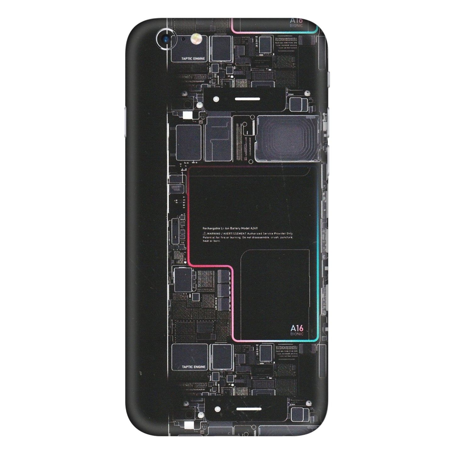 Apple iPhone Skins (All Models) - Motherboard Circuit Layout - Matte Finish (M-117) iPhone 6S Plus