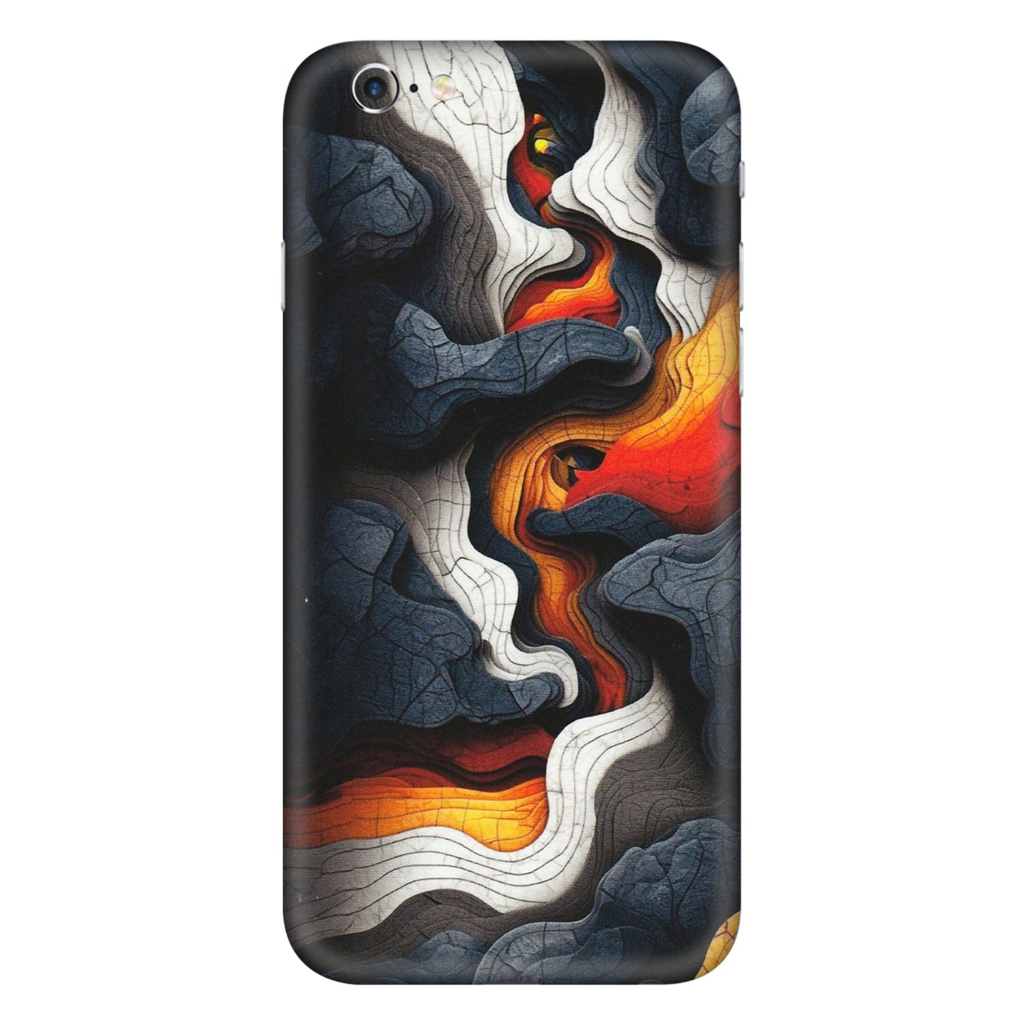 Apple iPhone Skins (All Models) - Abstract Volcanic Layers - Matte Finish (M-52) iPhone 6S Plus
