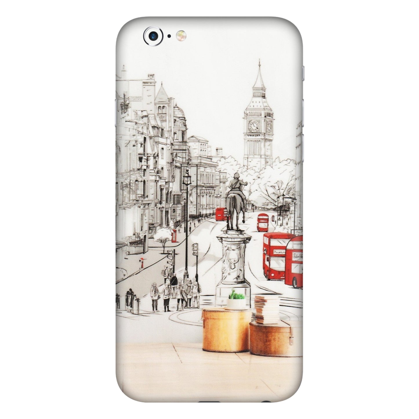 Apple iPhone Skins (All Models) - London Street - Transparent Finish (T-02) iPhone 6S Plus