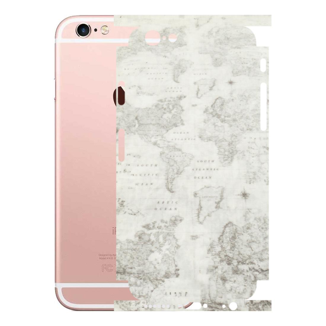 Apple iPhone Skins (All Models) - World Travel Map - Transparent Finish (T-04) iPhone 6S