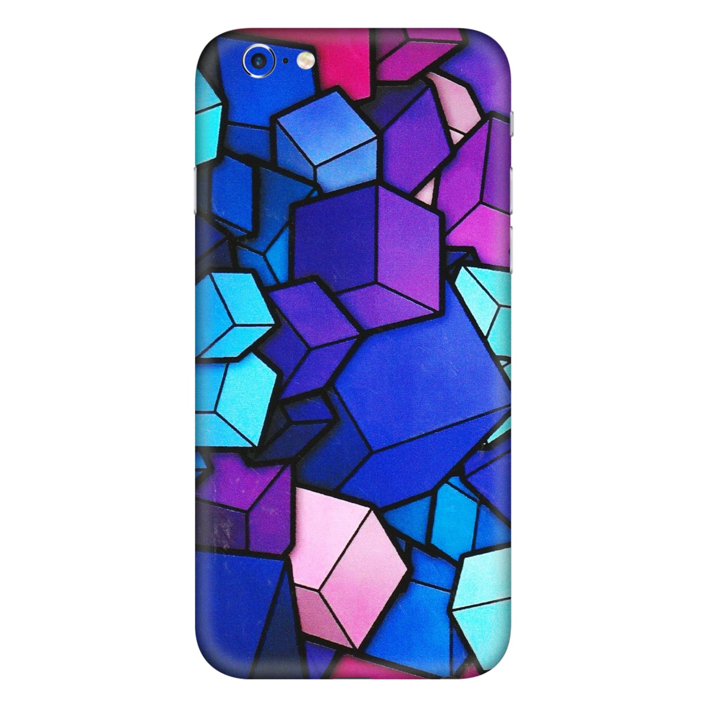 Apple iPhone Skins (All Models) - Cube Doodle - 3D Embossed Finish (L-141) iPhone 6 Plus