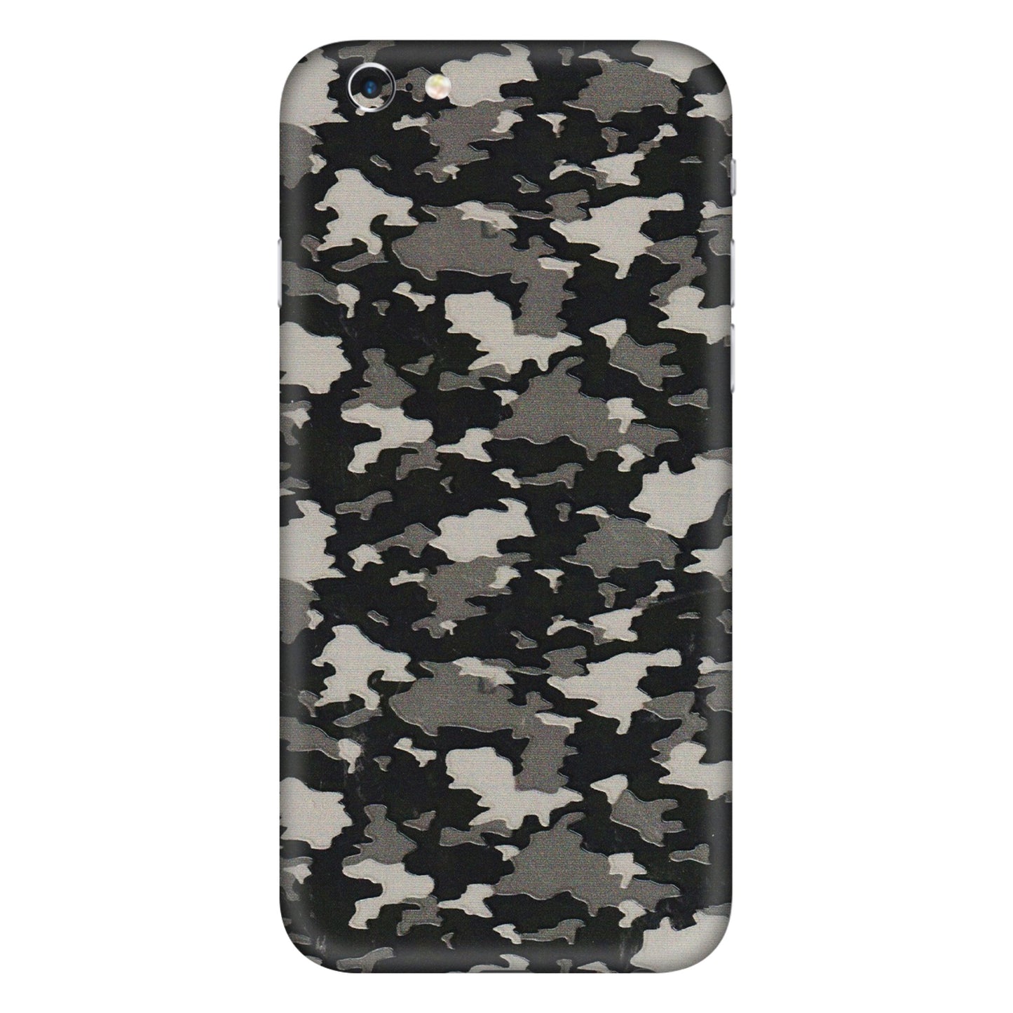 Apple iPhone Skins (All Models) - Black/Grey Camoflaunge - 3D Embossed Finish (L-142) iPhone 6 Plus