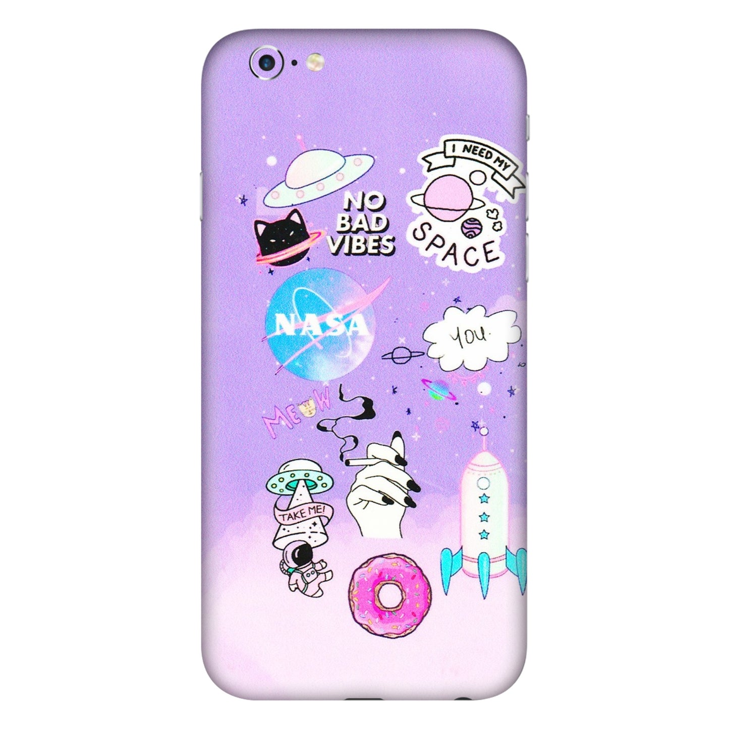 Apple iPhone Skins (All Models) - I Need My Nasa Skin - 3D Embossed Finish (L-149) iPhone 6 Plus