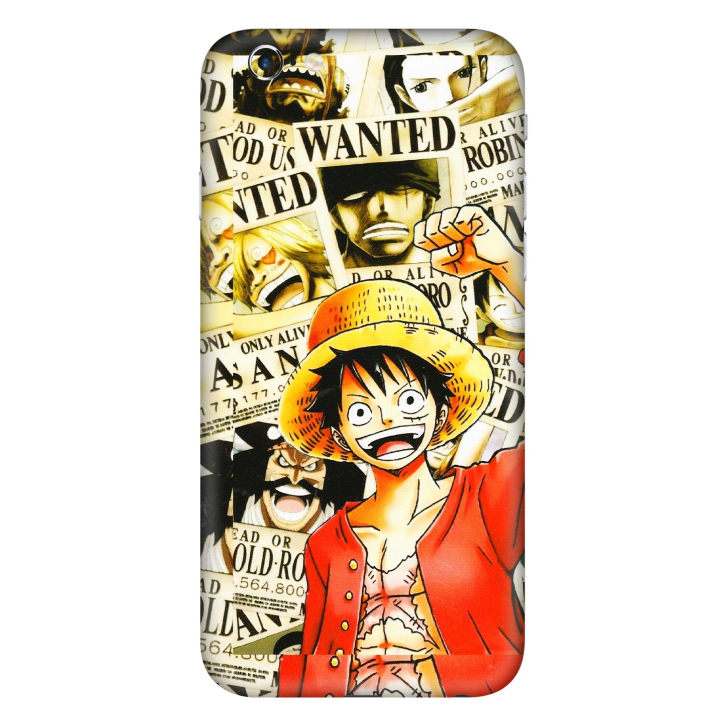 Apple iPhone Skins (All Models) - Luffy Anime - 3D Embossed Finish (L-177) iPhone 6 Plus