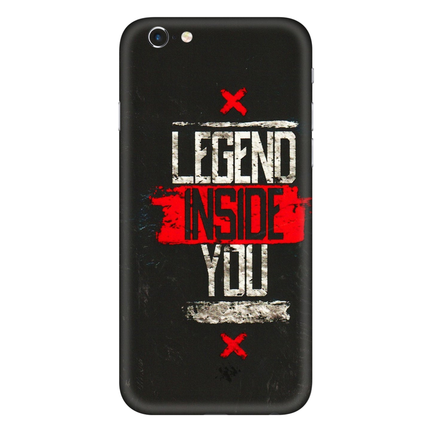 Apple iPhone Skins (All Models) - Legend Inside You - 3D Embossed Finish (L-186) iPhone 6 Plus
