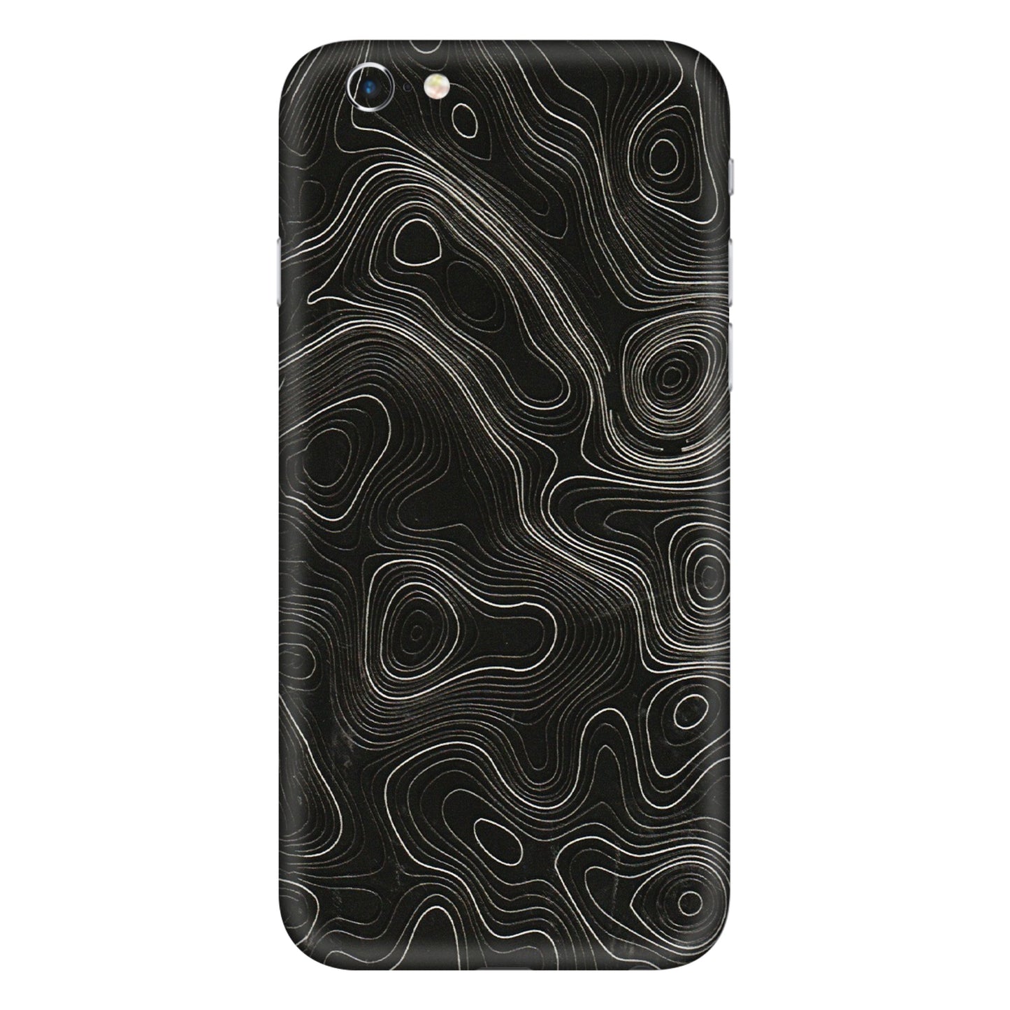 Apple iPhone Skins (All Models) - Black Swirl - 3D Embossed Finish (L-196) iPhone 6 Plus