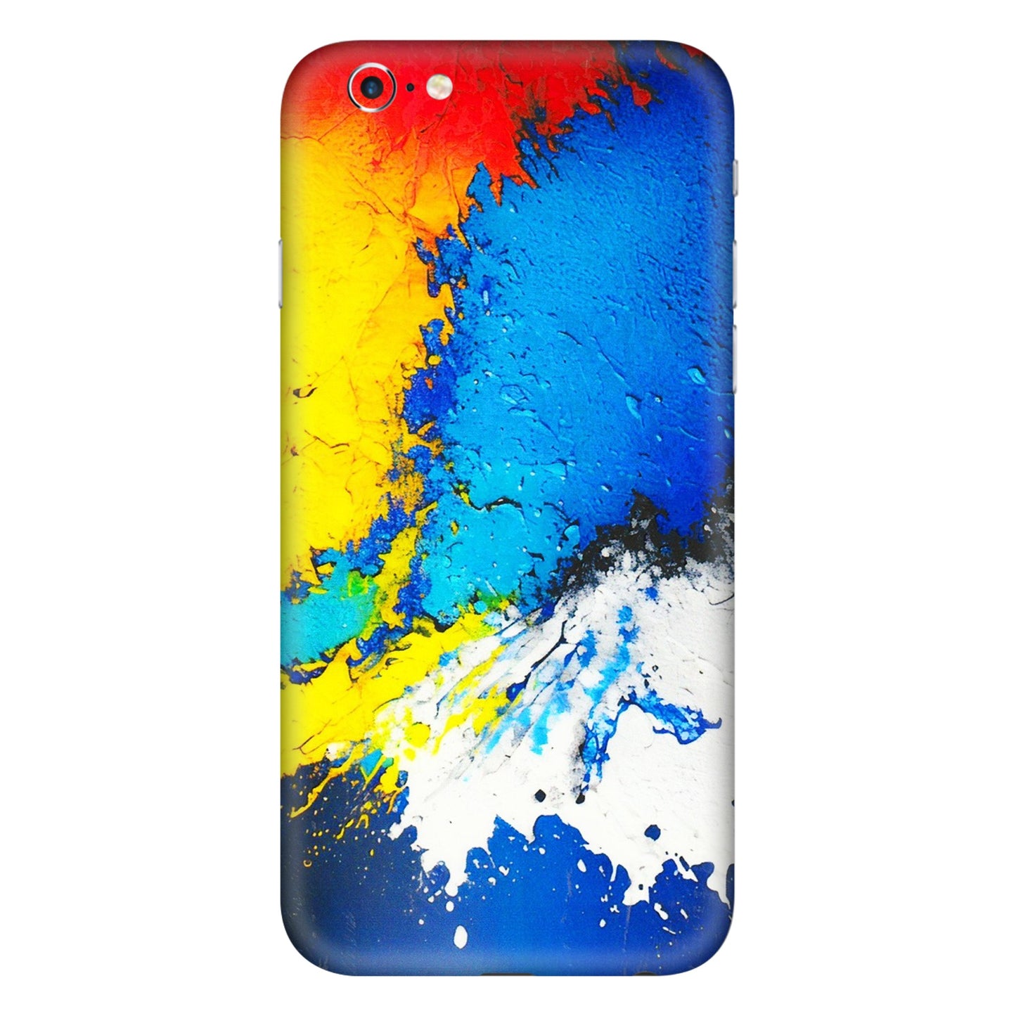 Apple iPhone Skins (All Models) - Acrylic Paint Spill - 3D Embossed Finish (L-229) iPhone 6 Plus