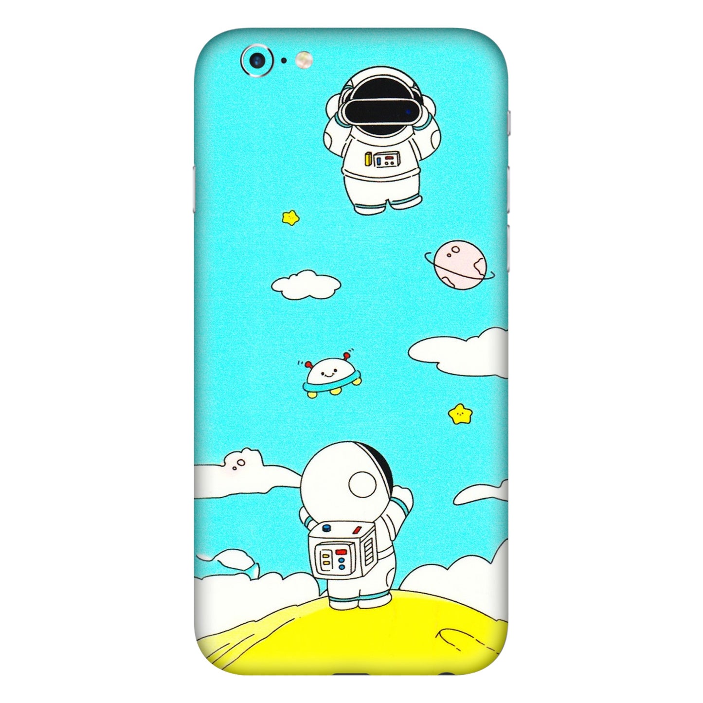 Apple iPhone Skins (All Models) - Blue Skies Astro Float - 3D Embossed Finish (L-230) iPhone 6 Plus