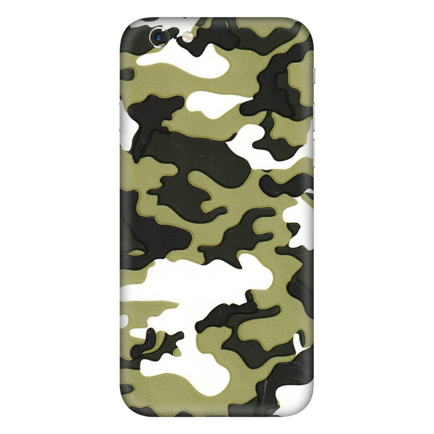 Apple iPhone Skins (All Models) - Camouflages White And Green - 3D Embossed Finish (L-243) iPhone 6 Plus