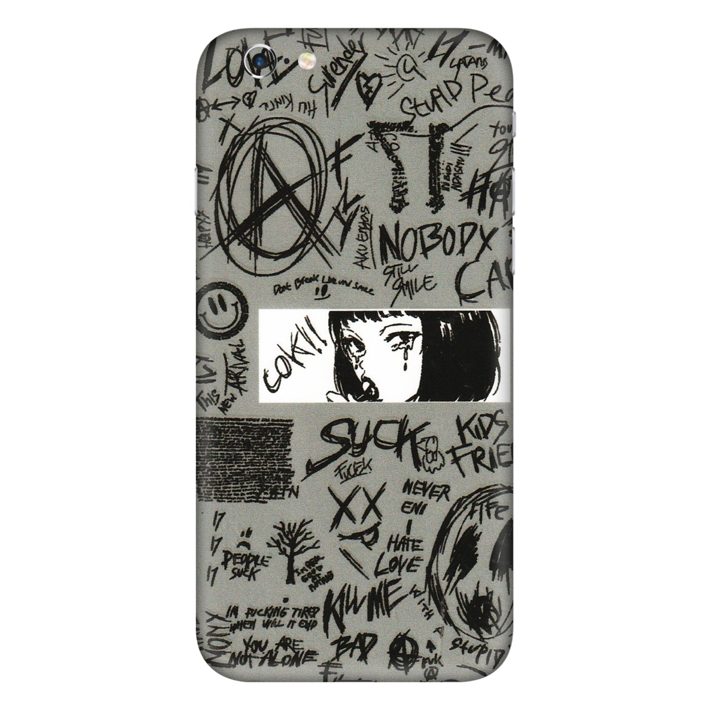 Apple iPhone Skins (All Models) - Never Have Love Anime - 3D Embossed Finish (L-260) iPhone 6 Plus