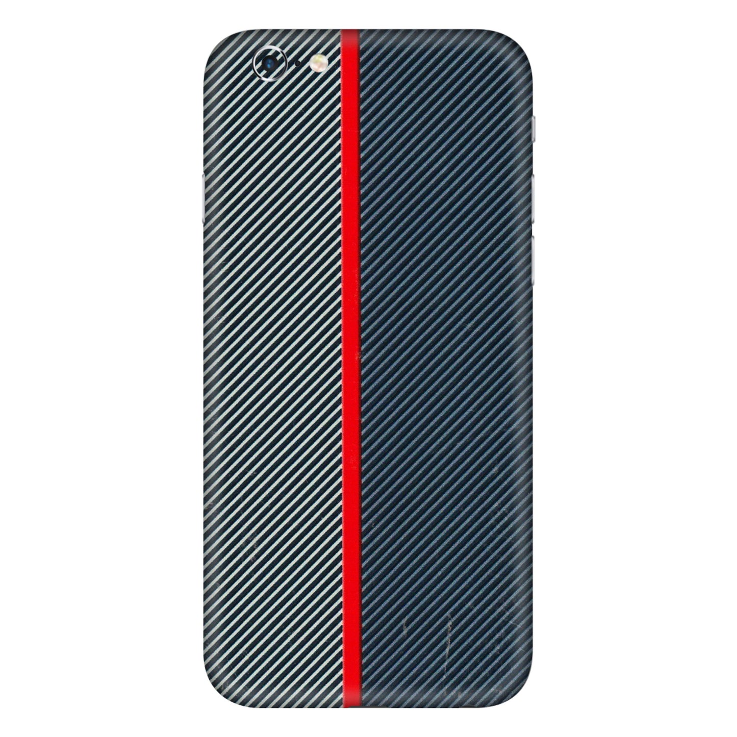 Apple iPhone Skins (All Models) - Blue Sober Lines - 3D Embossed Finish (L-305) iPhone 6 Plus