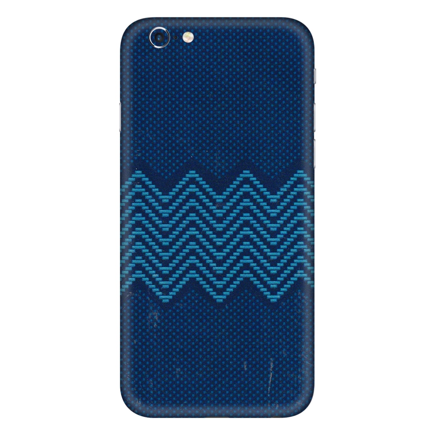 Apple iPhone Skins (All Models) - Blue Sober Waves - 3D Embossed Finish (L-306) iPhone 6 Plus
