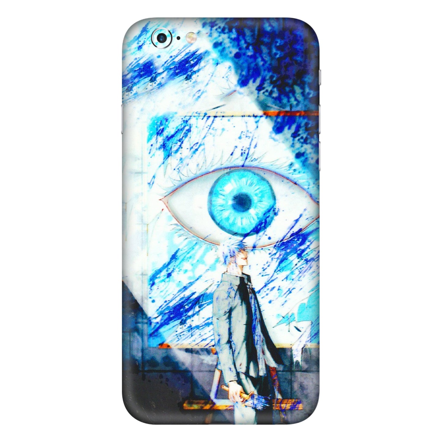 Apple iPhone Skins (All Models) - Anime Sea Blue Eye - 3D Embossed Finish (L-318) iPhone 6 Plus