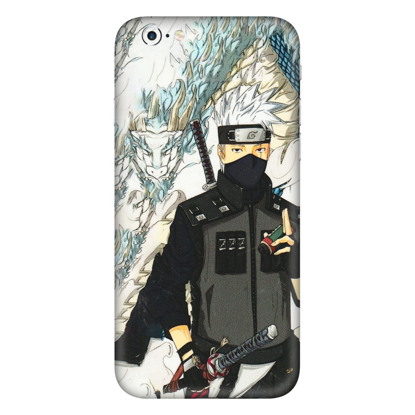 Apple iPhone Skins (All Models) - Kakashi Hatake Naruto Anime - 3D Embossed Finish (L-46) iPhone 6 Plus