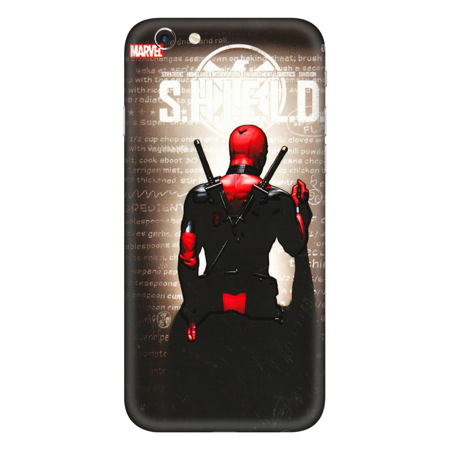 Apple iPhone Skins (All Models) - Deadpool - 3D Embossed Finish (L-56) iPhone 6 Plus