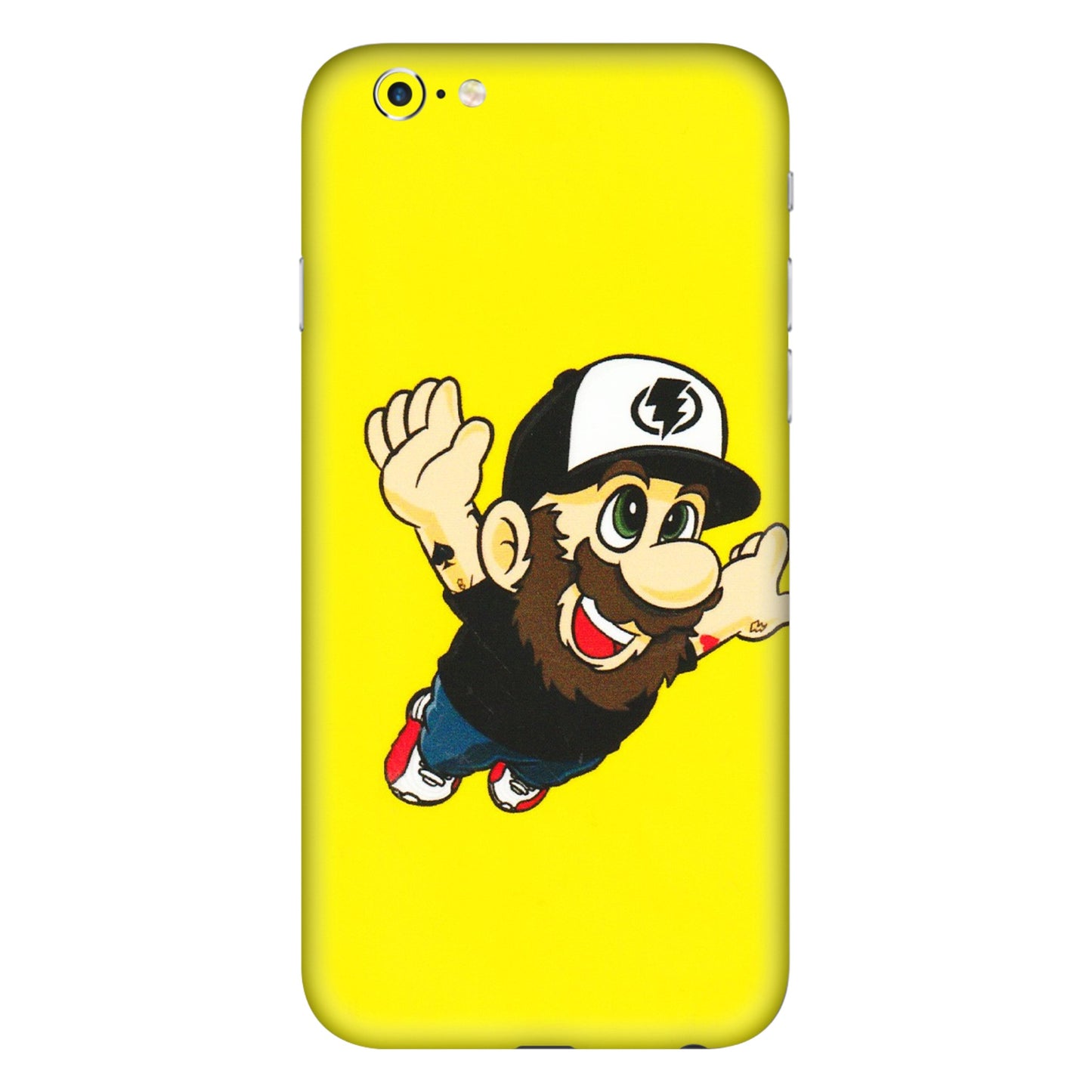 Apple iPhone Skins (All Models) - Flying Beardo - 3D Embossed Finish (L-60) iPhone 6 Plus