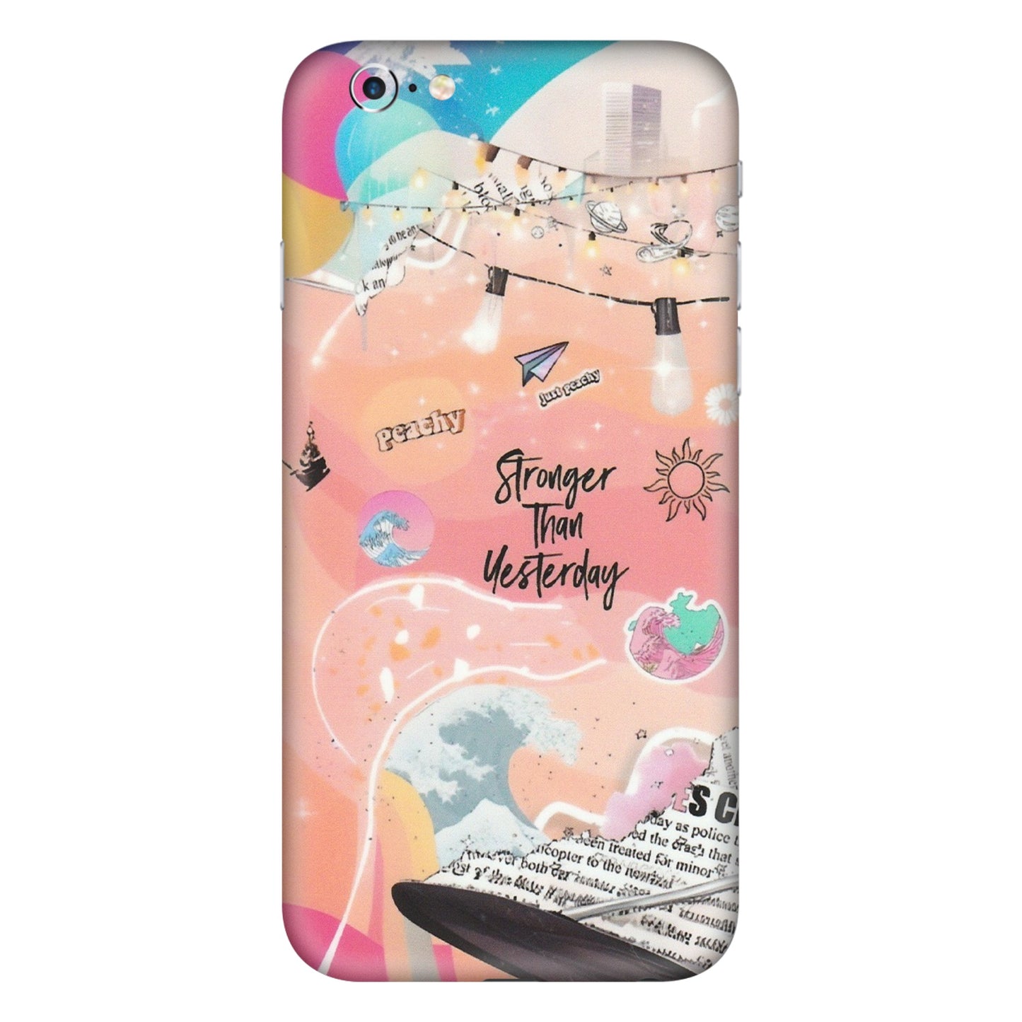 Apple iPhone Skins (All Models) - Stronger Then Yesterday - Matte Finish (M-128) iPhone 6 Plus