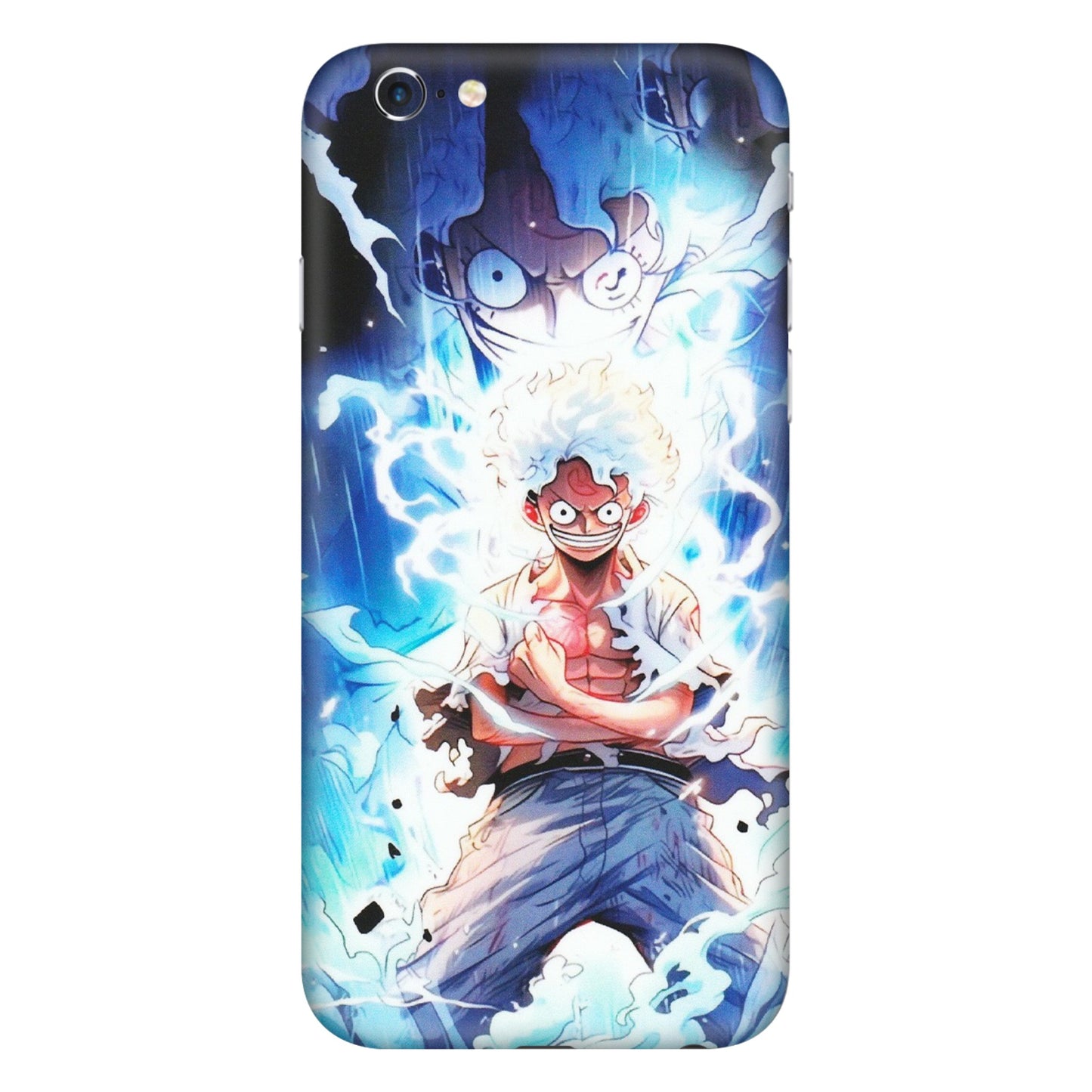 Apple iPhone Skins (All Models) - Blue Thunder Luffy Anime - Matte Finish (M-132) iPhone 6 Plus