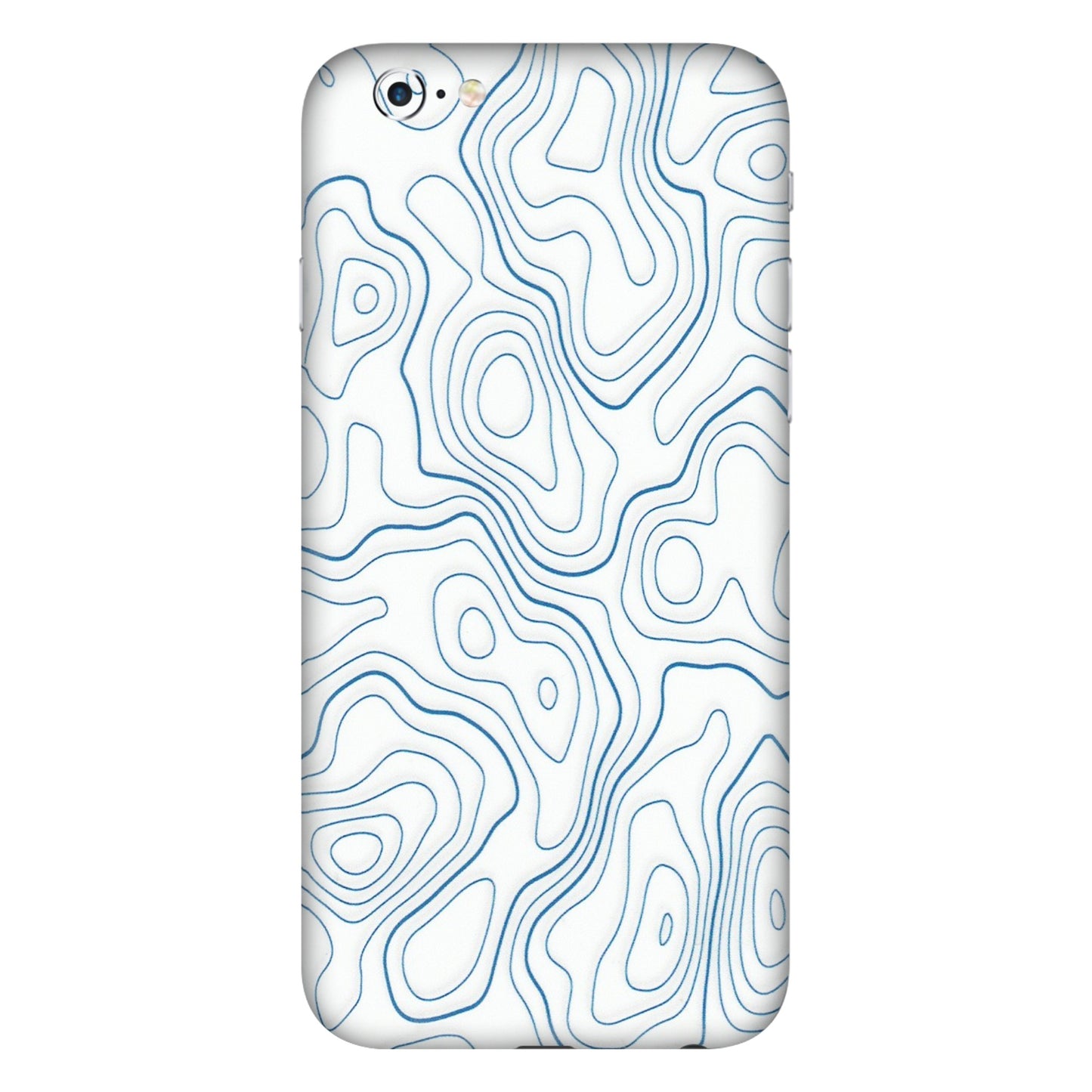 Apple iPhone Skins (All Models) - Blue And White Swirls - Matte Finish (M-139) iPhone 6 Plus