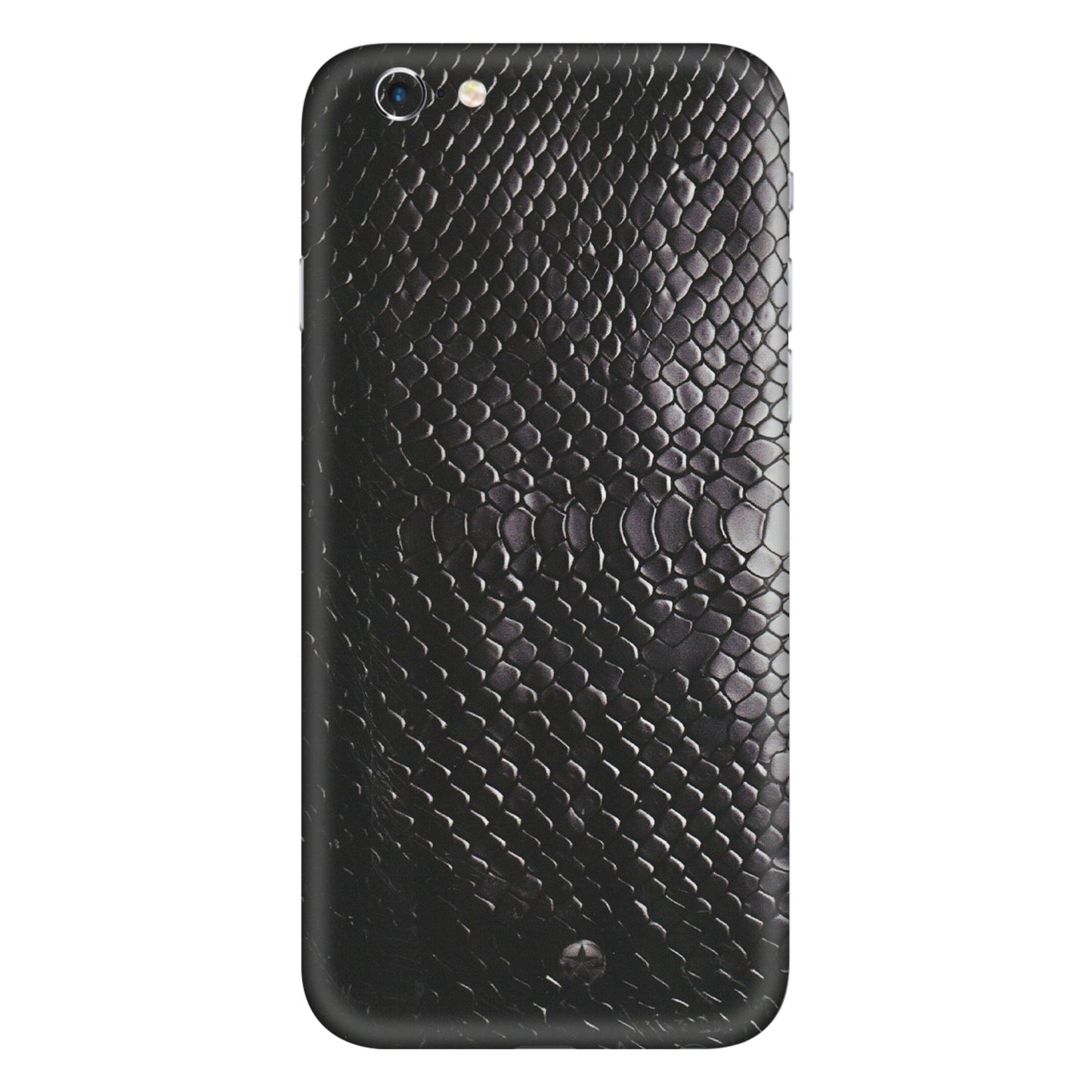 Apple iPhone Skins (All Models) - Black Snack Leather - Matte Finish (M-147) iPhone 6 Plus