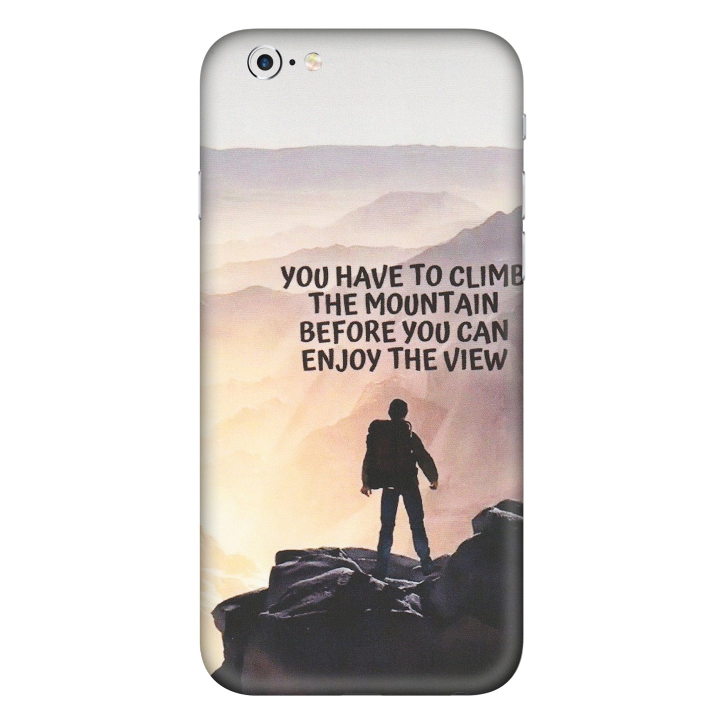 Apple iPhone Skins (All Models) - Motivational Hiking Mountain - Matte Finish (M-28) iPhone 6 Plus