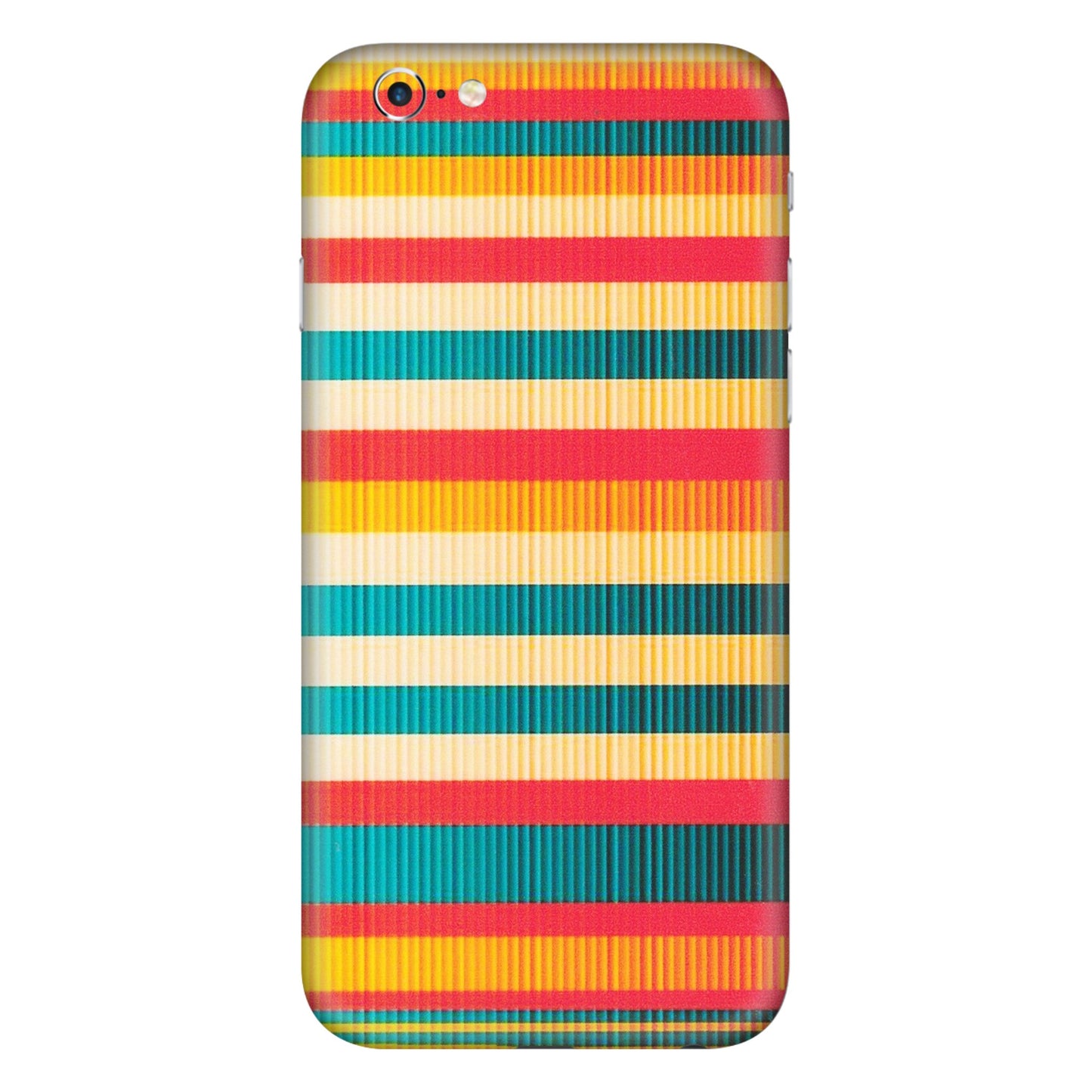 Apple iPhone Skins (All Models) - Colourful Stripes Soothing Effect - Matte Finish (M-86) iPhone 6 Plus