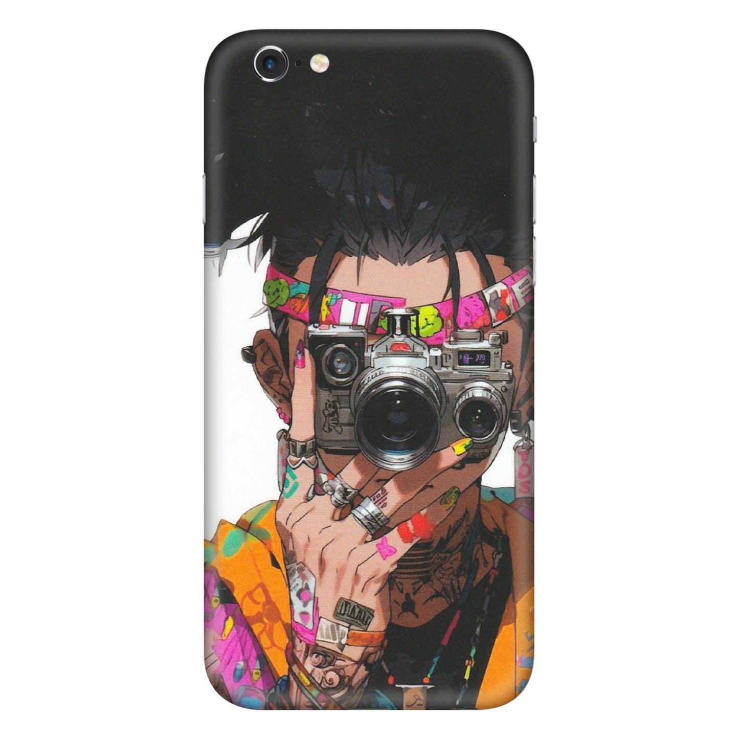 Apple iPhone Skins (All Models) - Camera Lover Girl - Matte Finish (M-09) iPhone 6 Plus