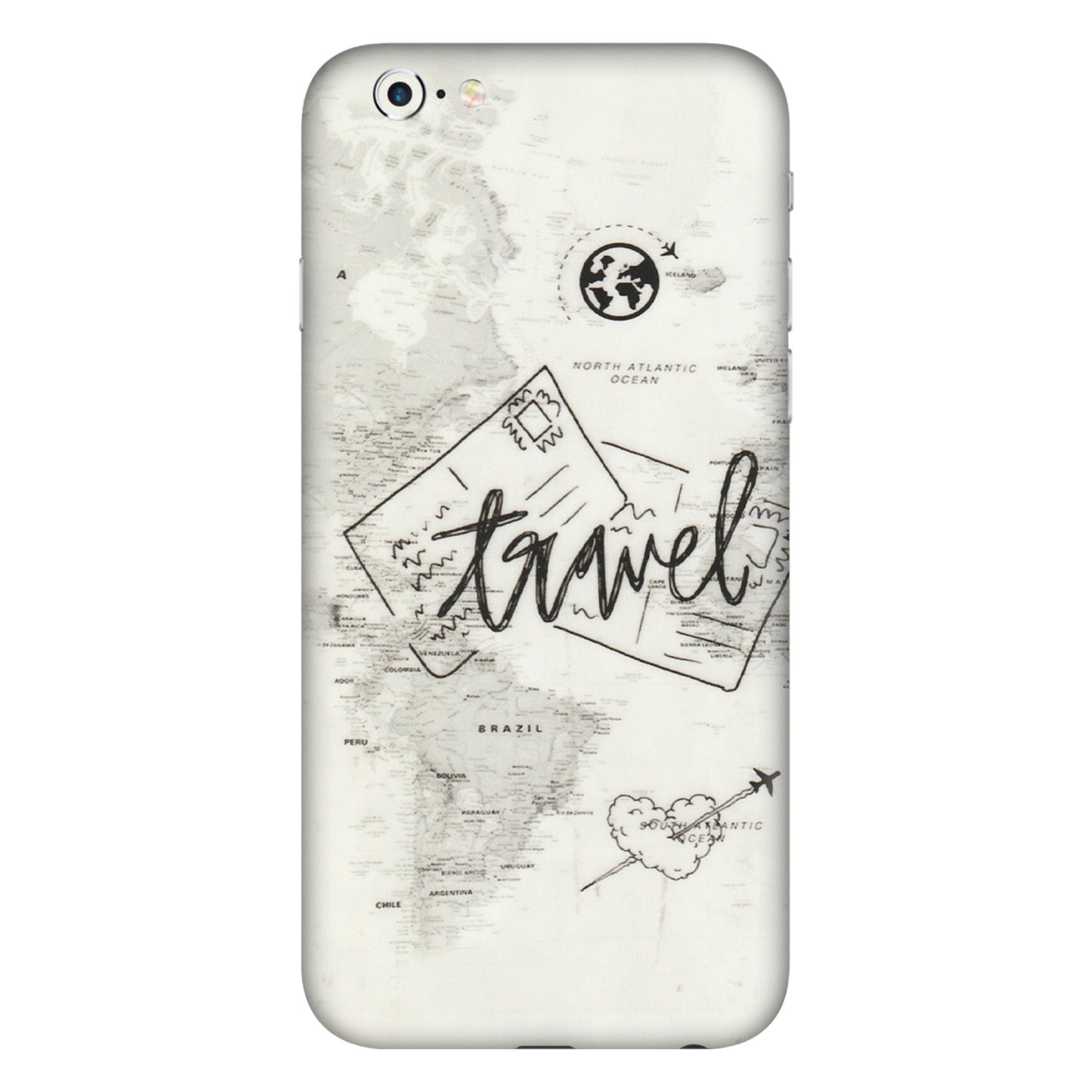 Apple iPhone Skins (All Models) - Travel Ticket - Transparent Finish (T-06) iPhone 6 Plus